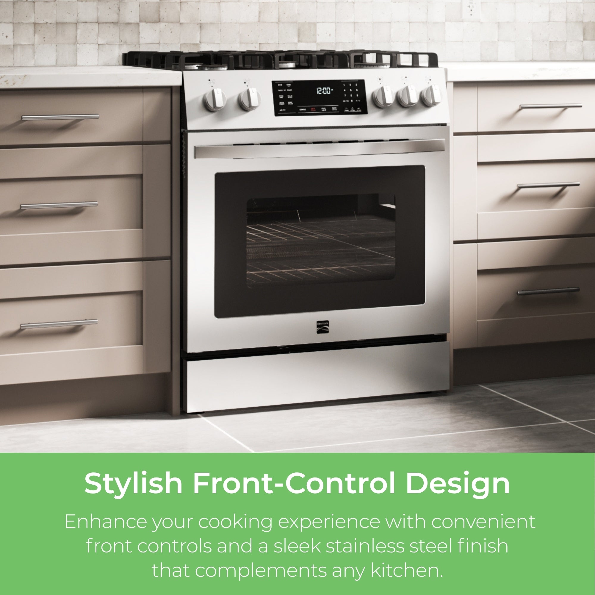 Kenmore 4.8 cu. ft. Front-Control Gas Range w/ Airfry