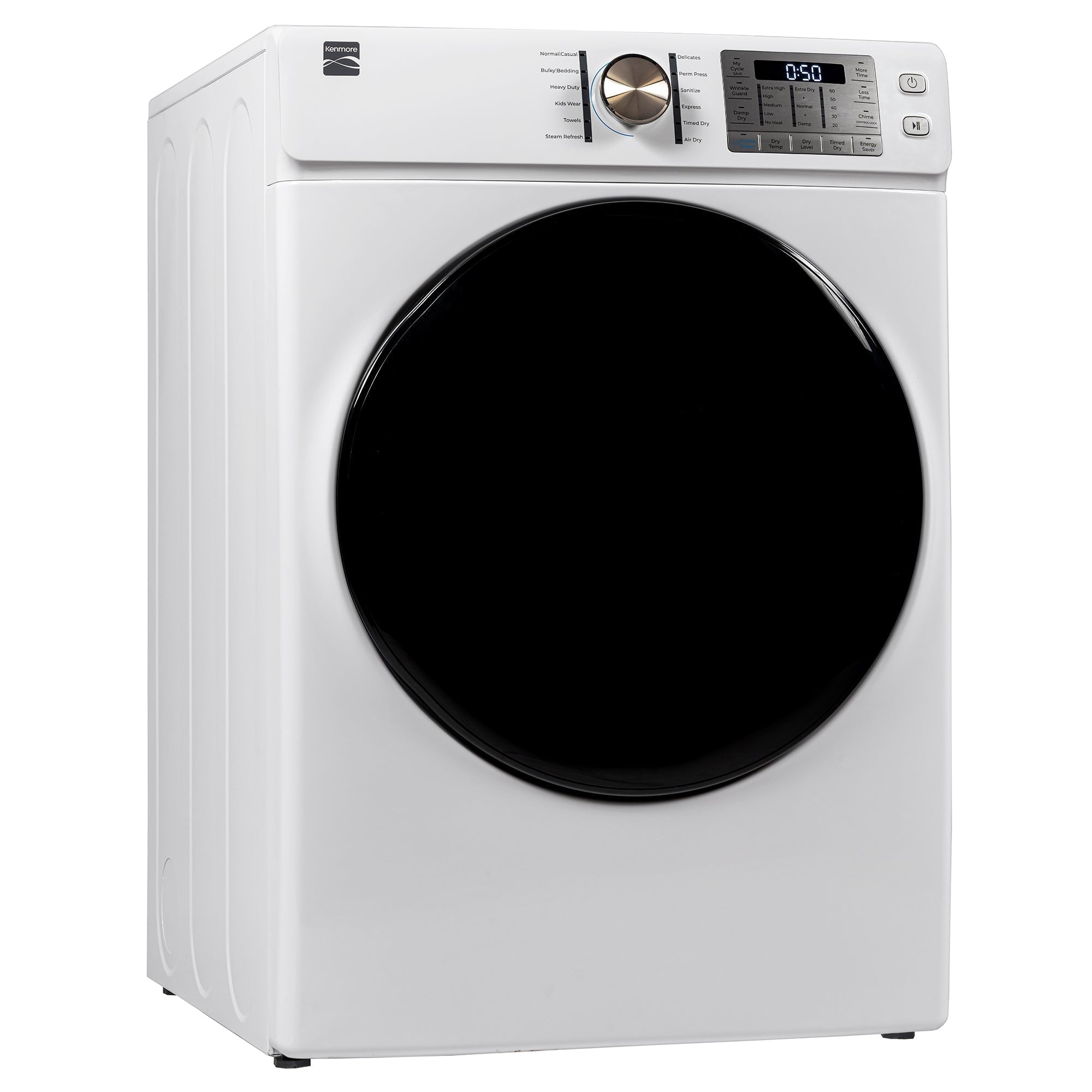 Kenmore 8.0 cu. ft. Dryer w/ Smart Dry & Steam – White