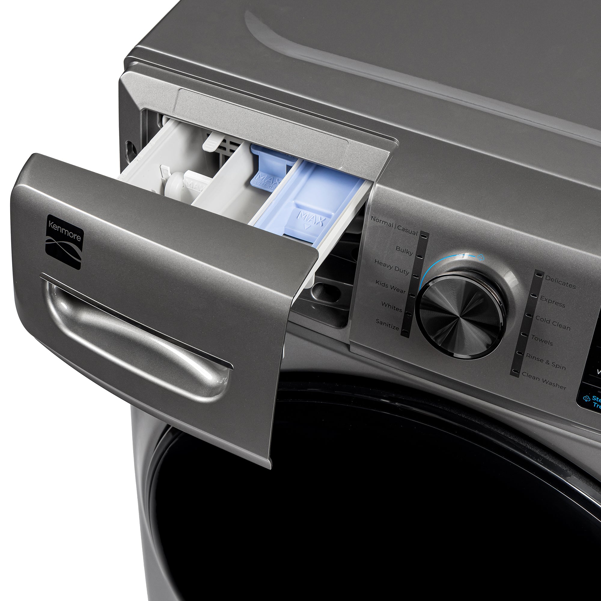 Kenmore 4.5 cu. ft. Front-Load Washer w/ Steam – Metallic Steel