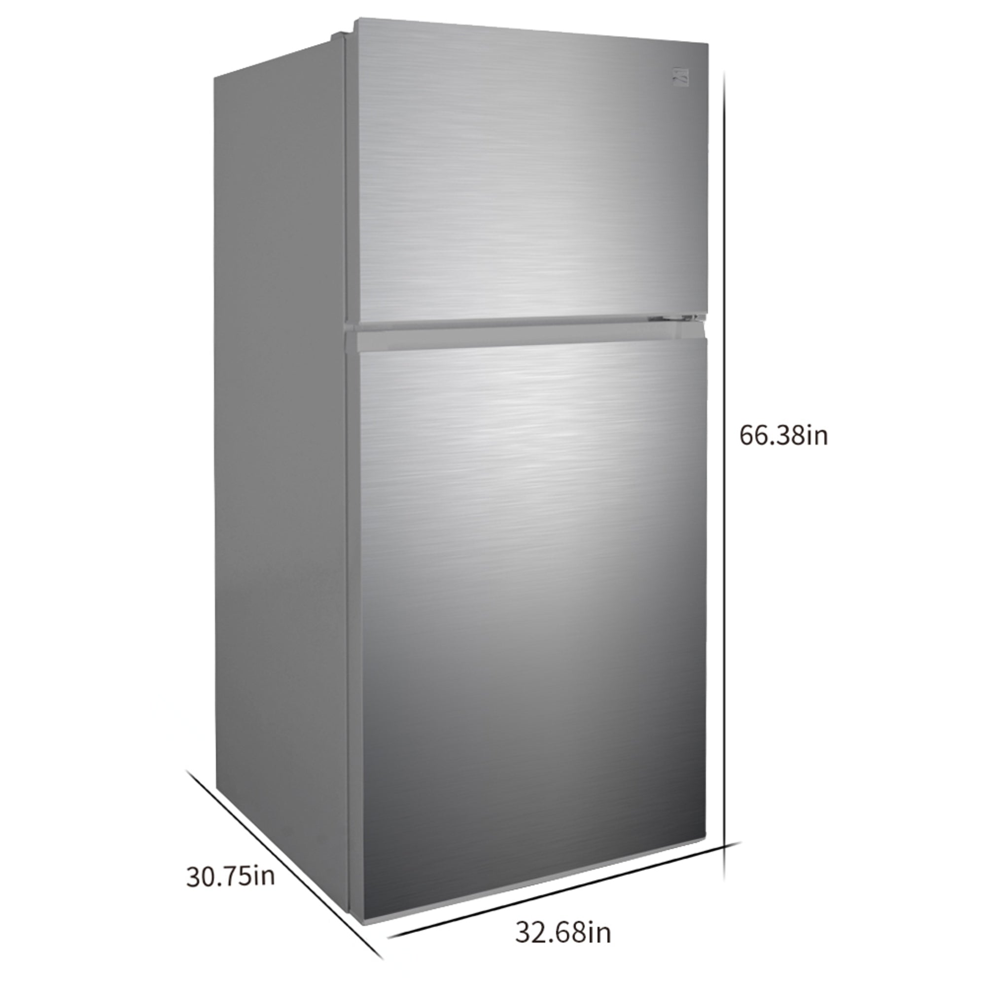 Kenmore 20.5 cu. ft. Top Mount Refrigerator w/ Pocket Handle – Fingerprint Resistant Stainless Steel