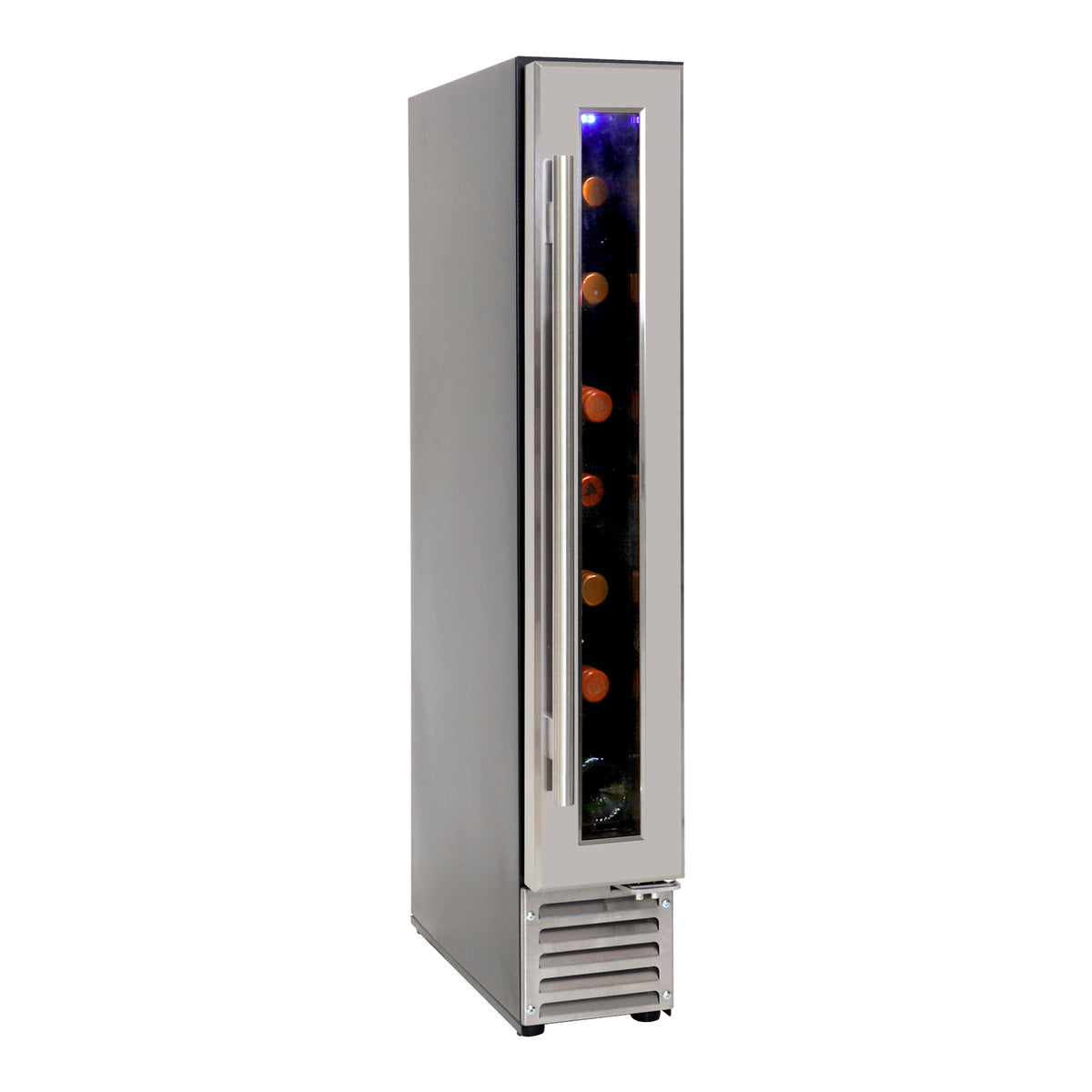 Koolatron 7-Bottle 6 in. Stainless Steel Built-In Wine Refrigerator