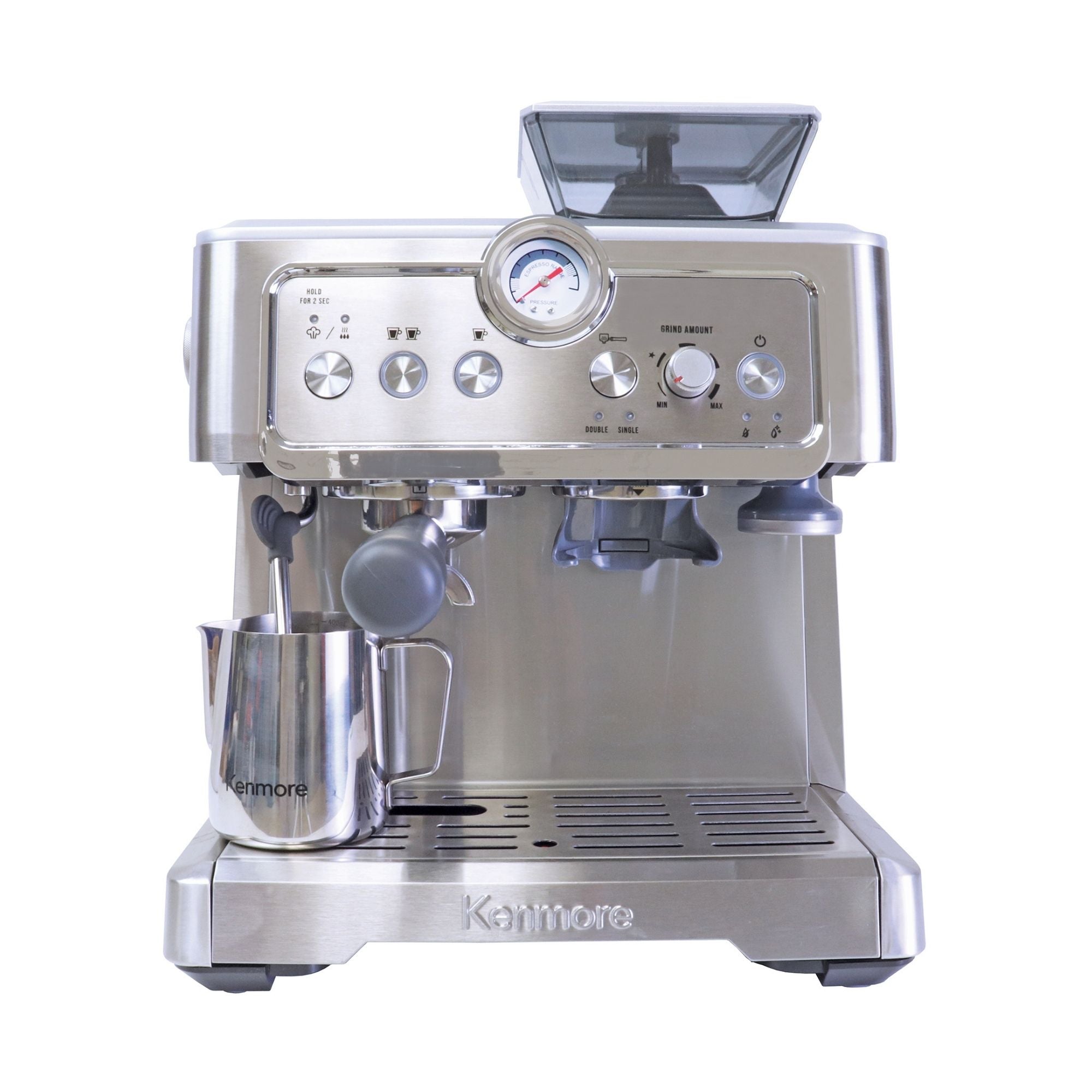 Kenmore Espresso Machine 15 Bar Grinder Milk Frother