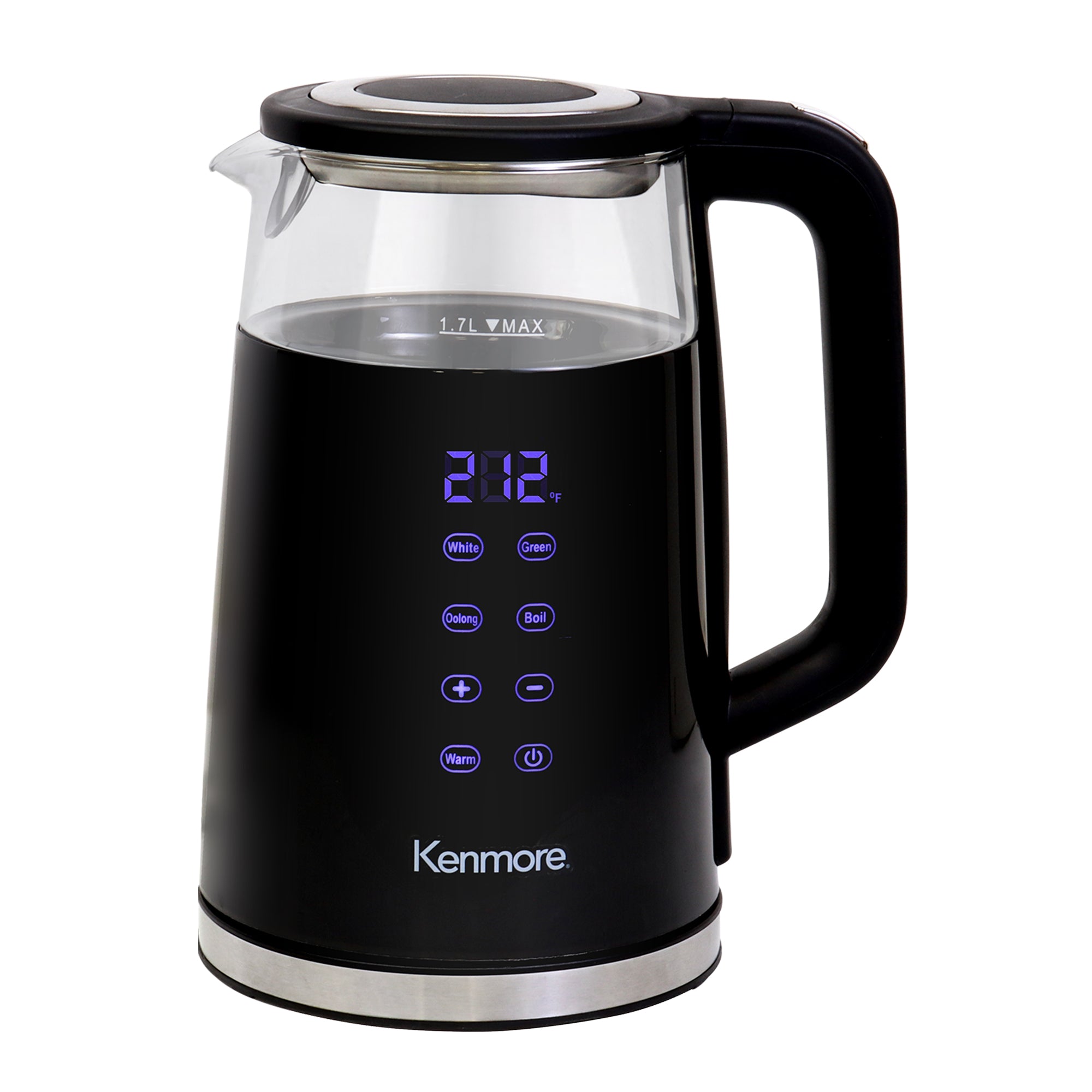 Kenmore Glass Electric Kettle Digital Temperature Control