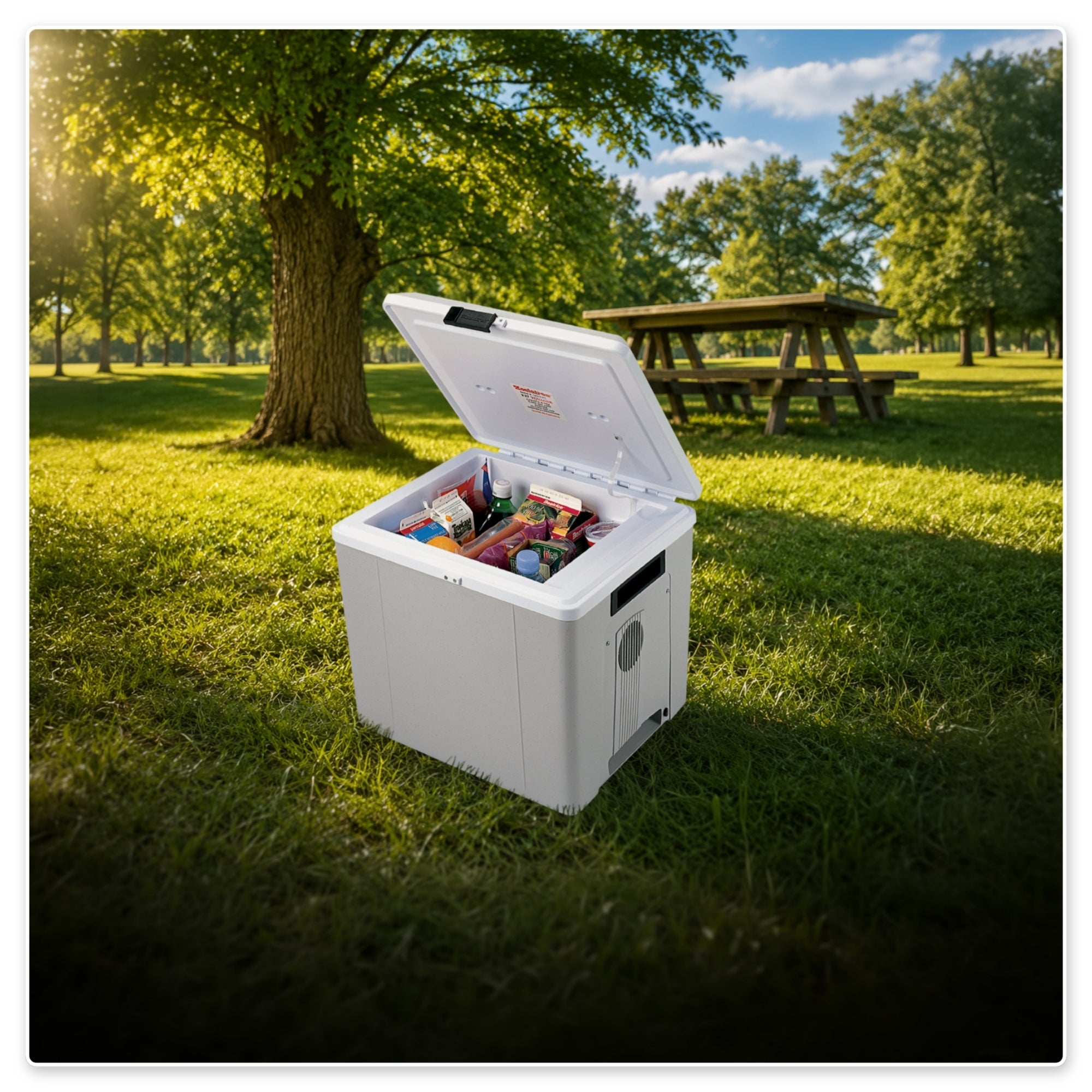 Koolatron 12V Electric Cooler/Warmer 27L (29 qt), Two-Way Design, Gray