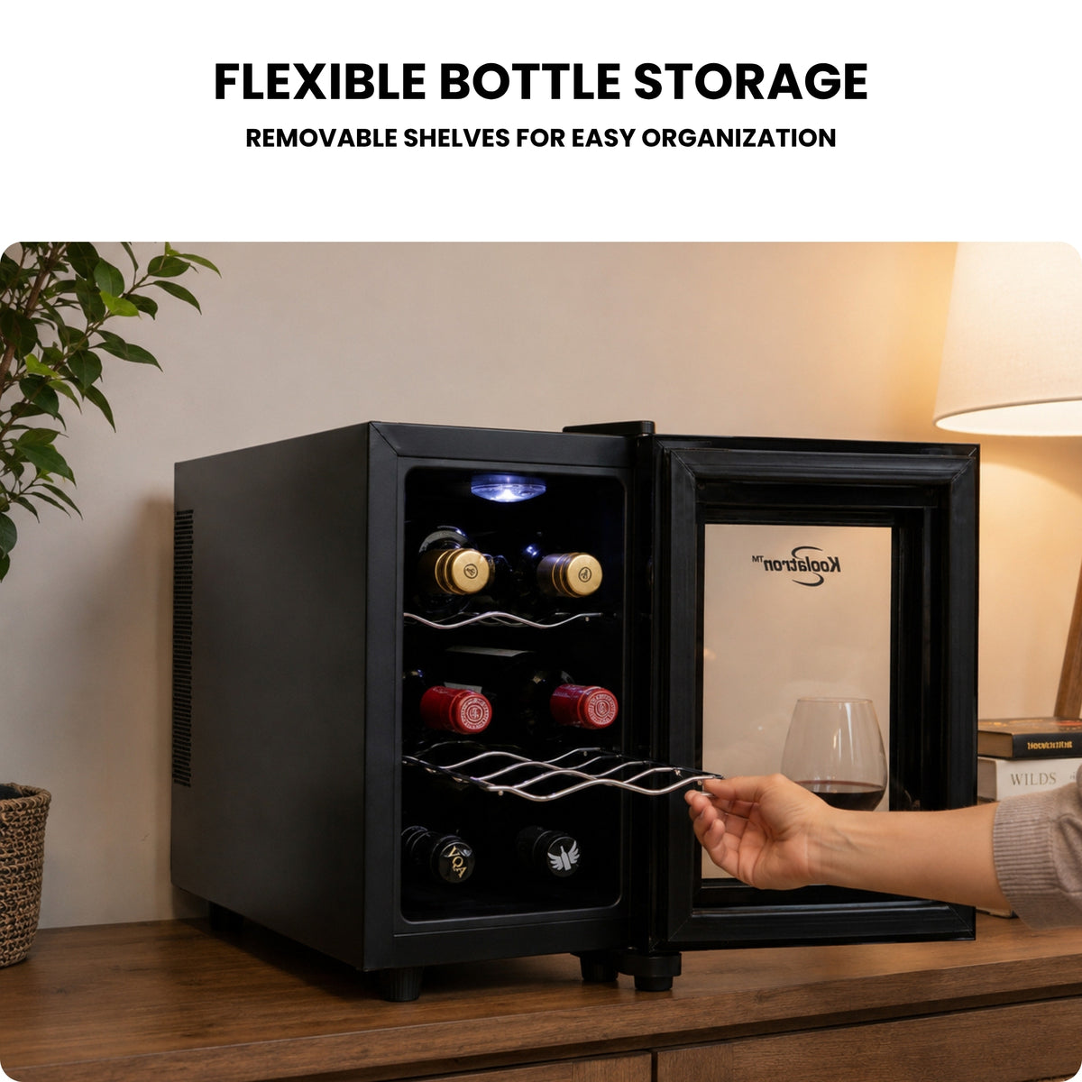 Koolatron 6-Bottle Countertop Thermoelectric Wine Cooler
