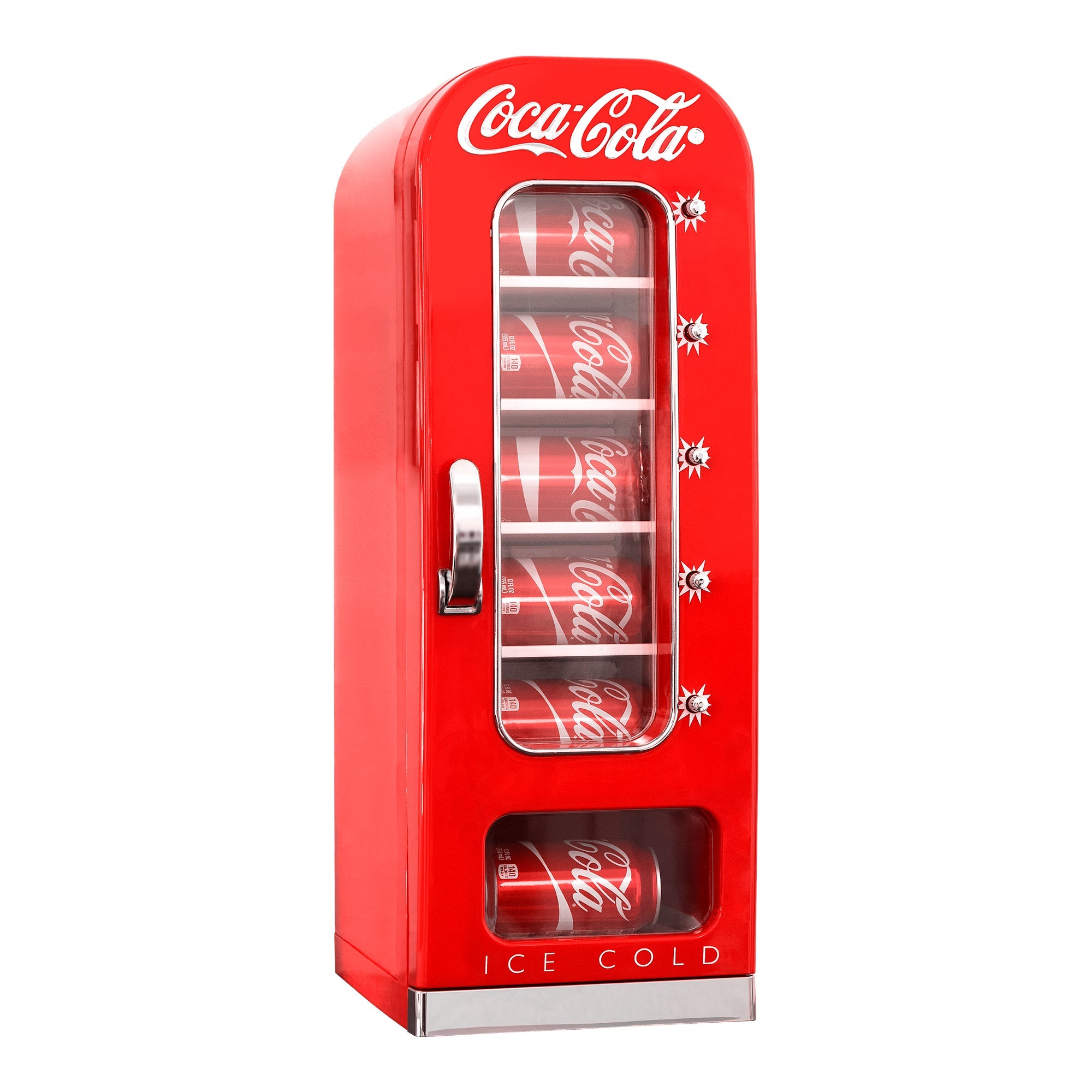 Coca Cola Vending Machine Mini Fridge 10 Can Cooler