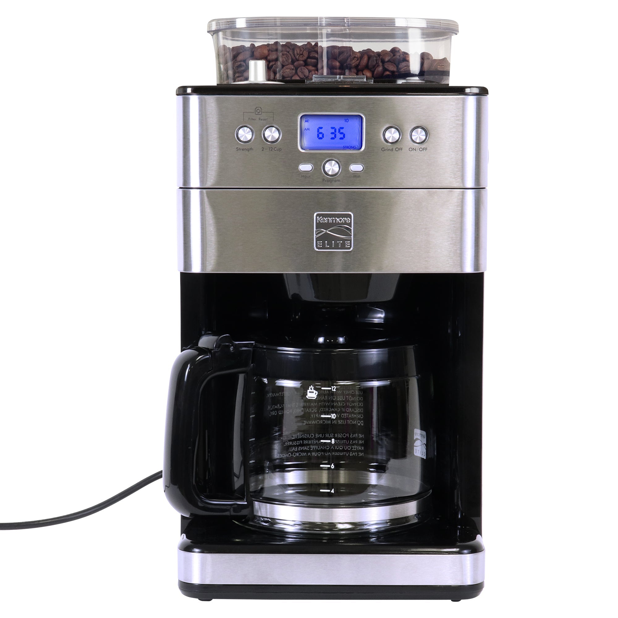 Kenmore Elite Grind and Brew Coffee Maker Conical Burr Grinder