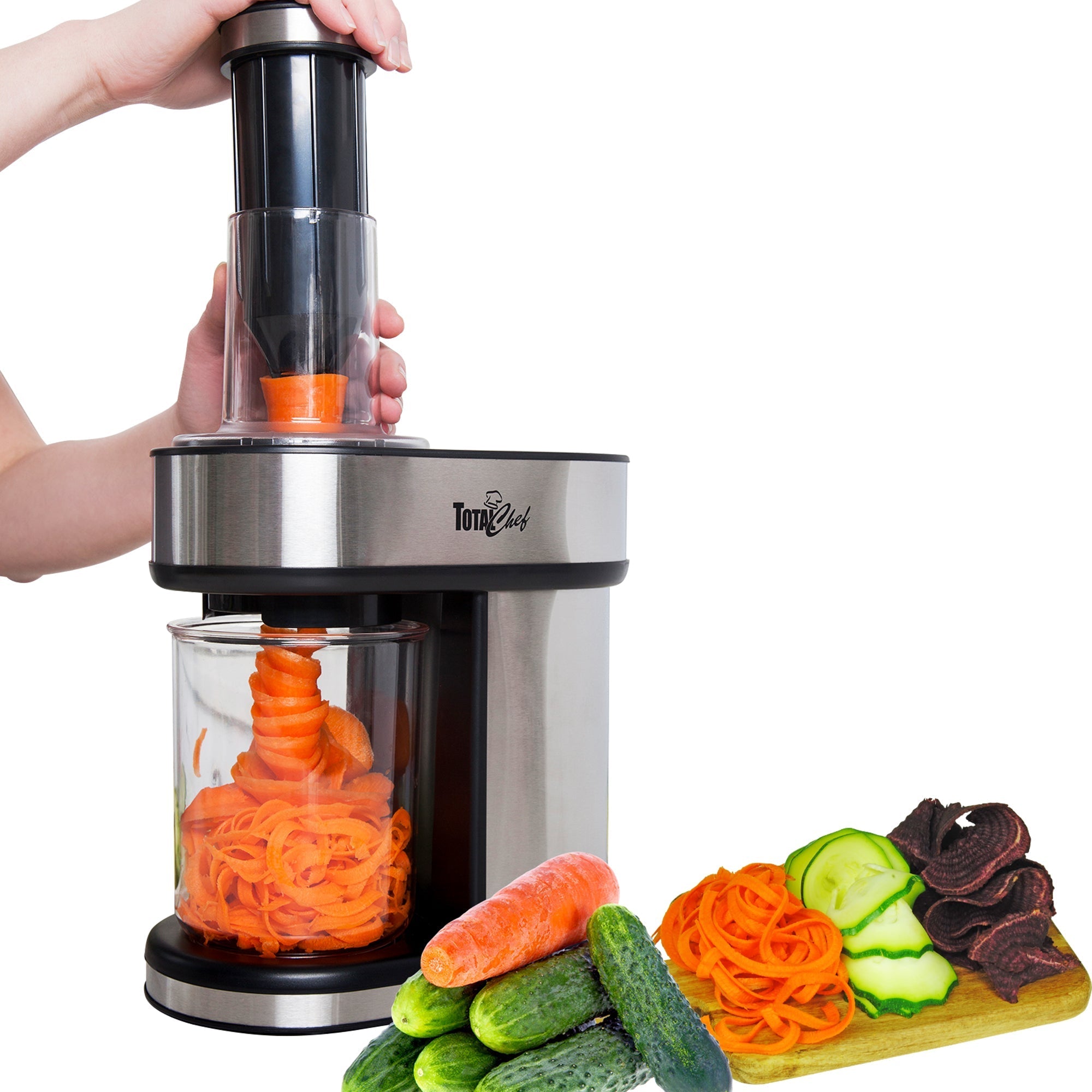 Spiralizer Vegetable Cutter for Electric Drill 3-Blade Food Processor Spiral  Slicer Zucchini Cucumber Carrot Mandoline Slicer