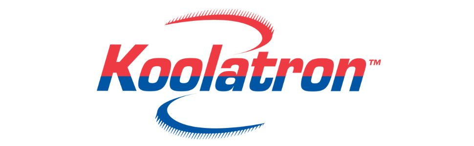 Koolatron logo in blue and red on a white background
