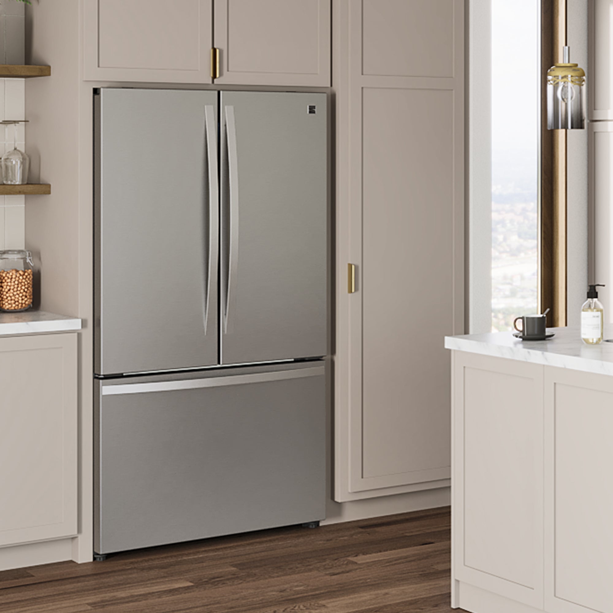 Kenmore 20.3 cu. ft. Counter Depth French Door Refrigerator -  Stainless Steel