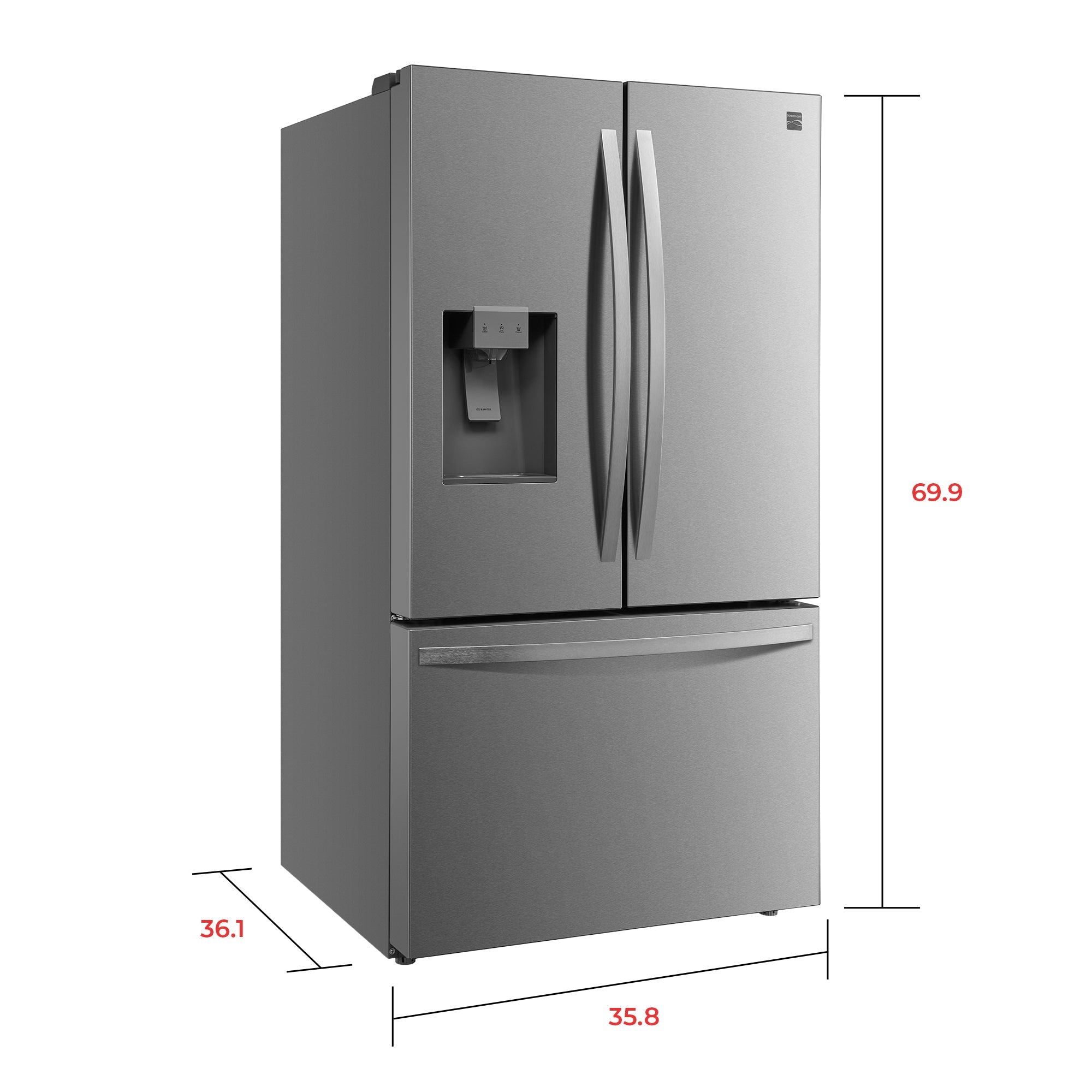 Kenmore fridge in kitchen lifestyle shot