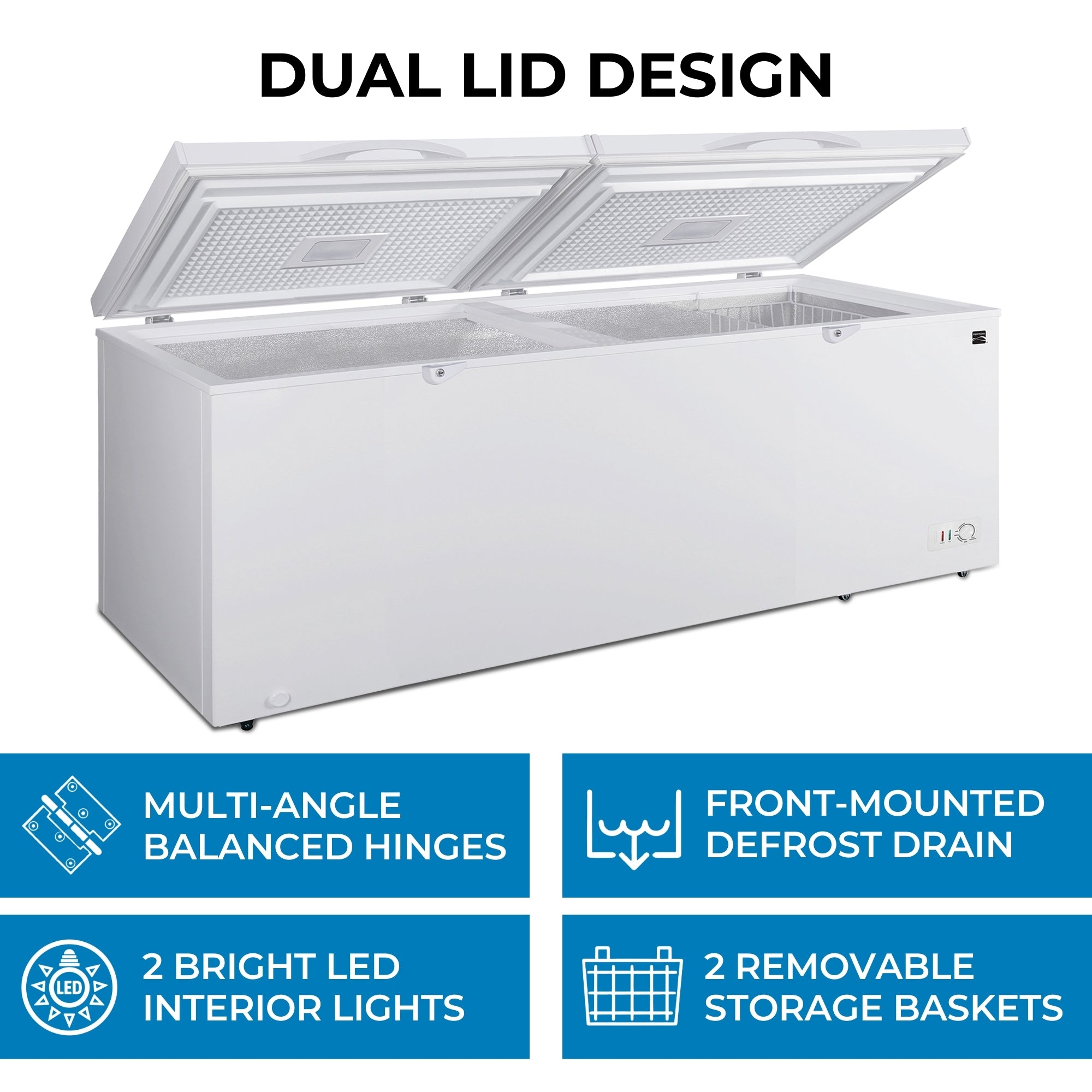 Kenmore 21 Cu. Ft. Convertible Chest Freezer | White