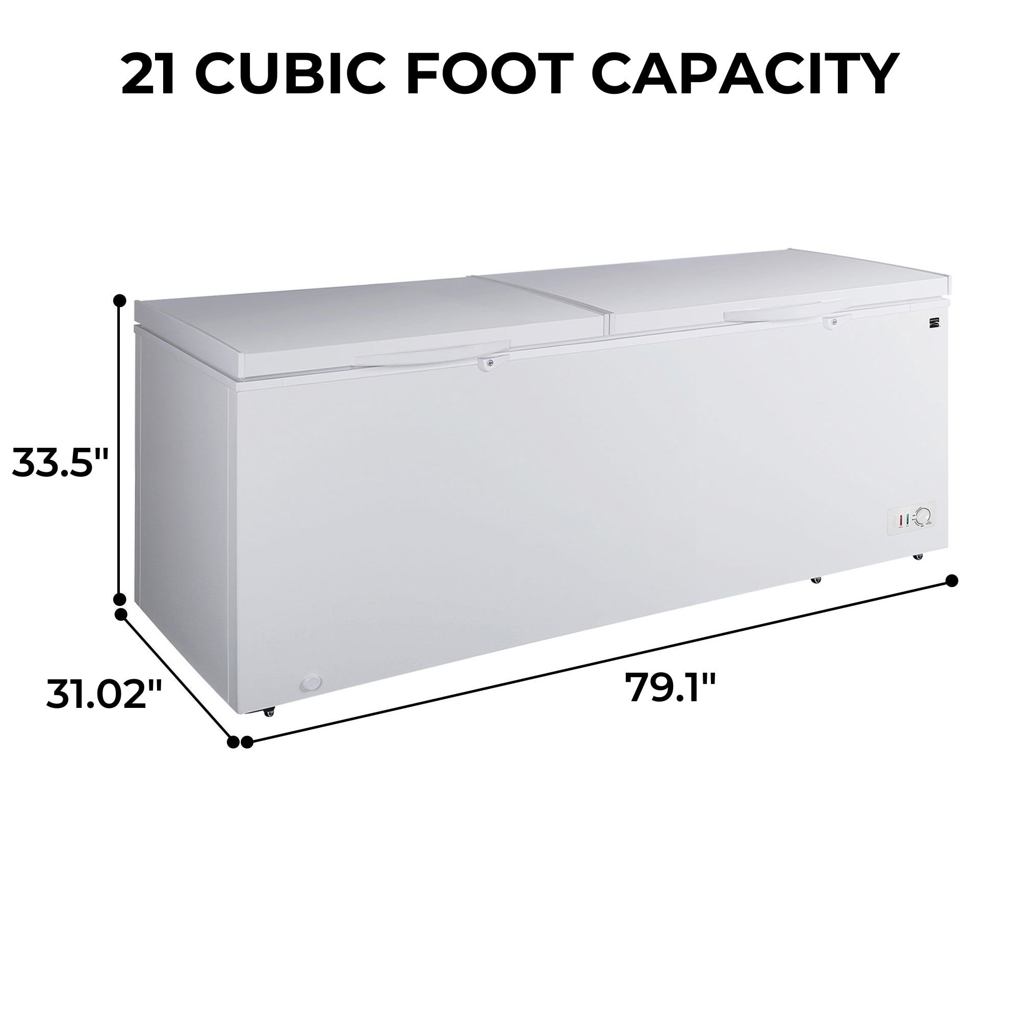 Kenmore Convertible Chest Freezer/Refrigerator | 21 Cu. Ft. | White