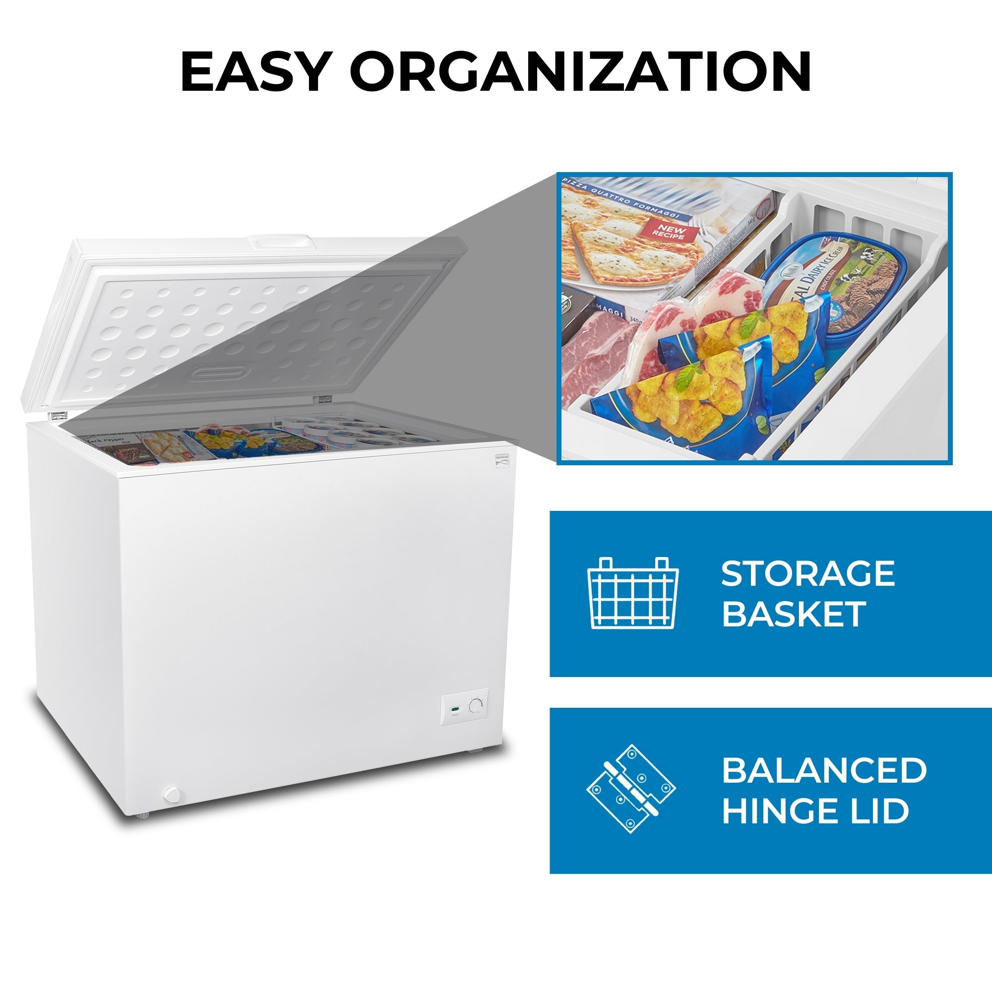 Kenmore 8.7 Cu. Ft. Chest Freezer | Garage-Ready | White