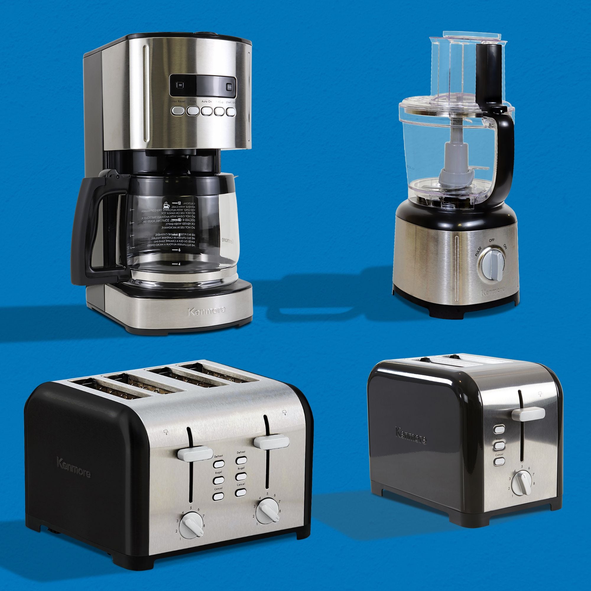 Kenmore Programmable Coffee Maker | 12-Cup | Black and Stainless Steel