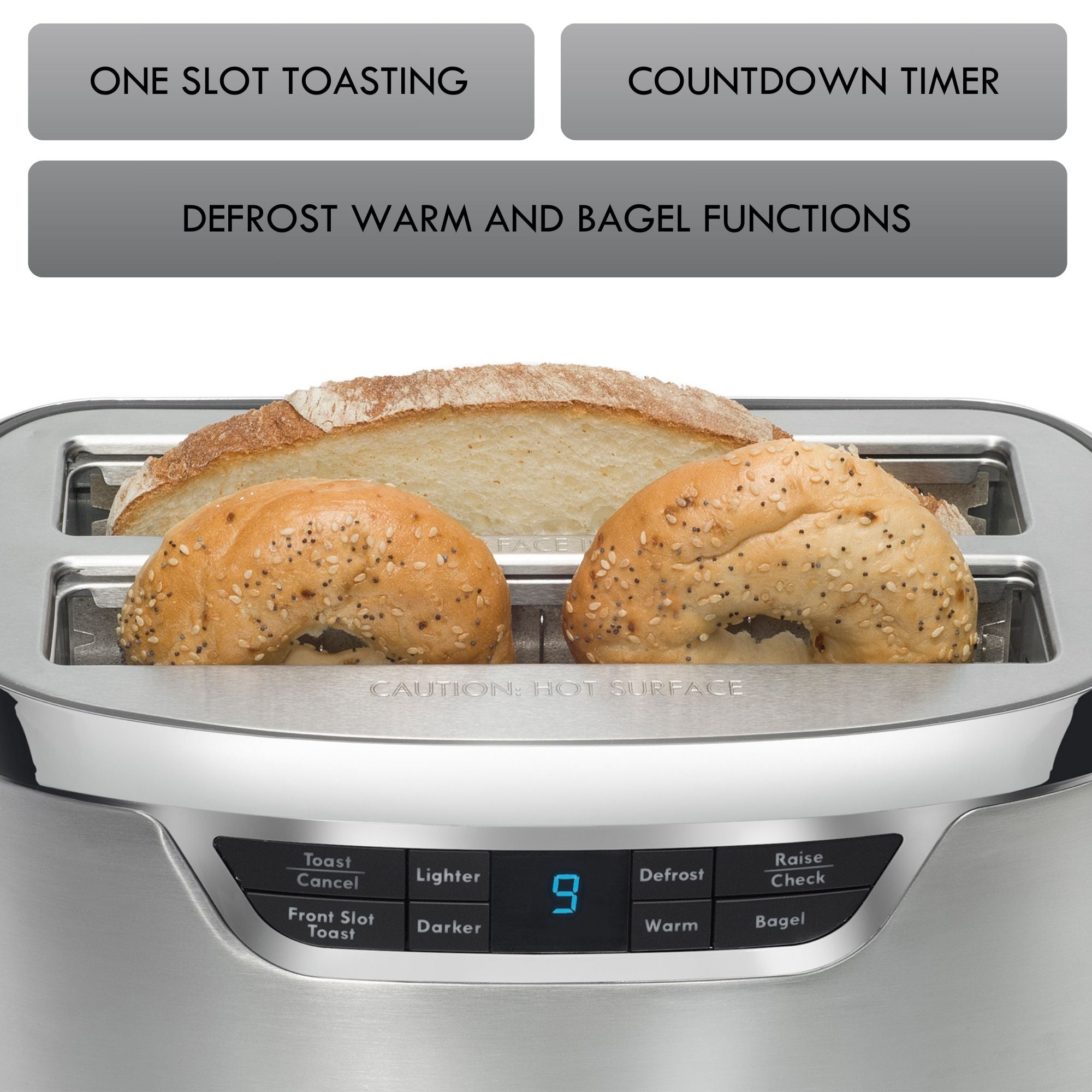 Kenmore Elite Long Slot Toaster 4-Slice One-Touch Auto-Lift
