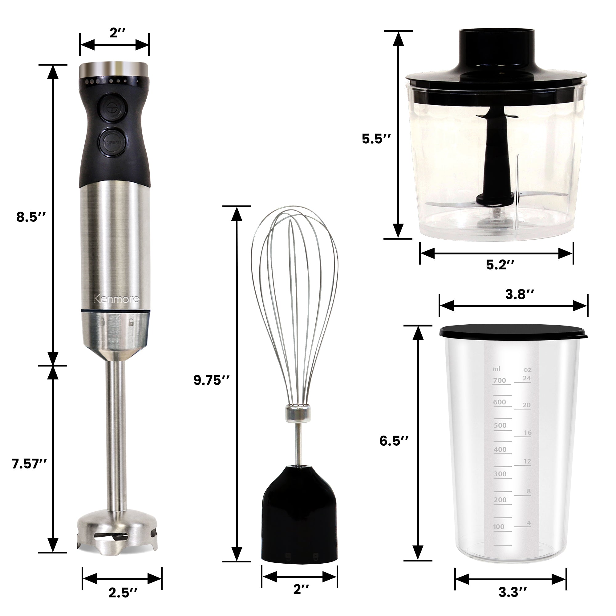 400W Vertical Chopper With Glass Bowl