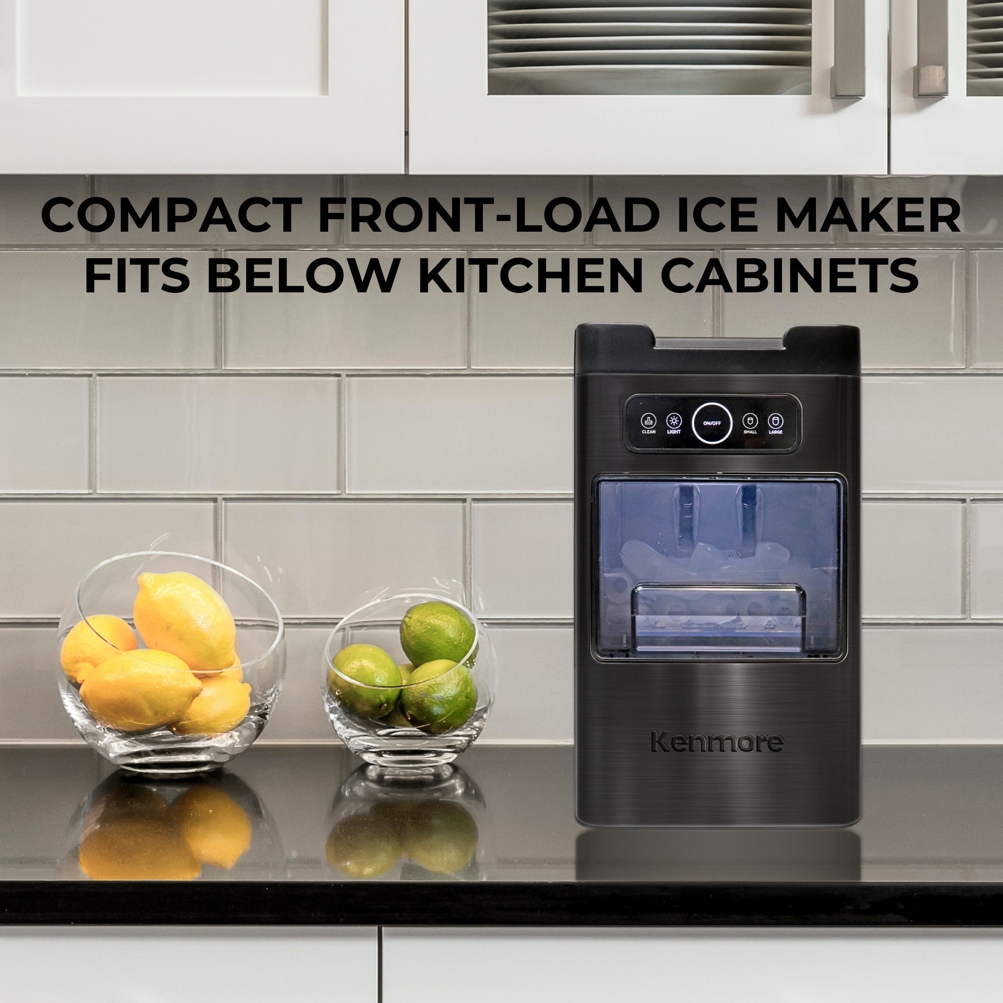 Kenmore Front Load Countertop Ice Maker 26lbs 24hr Stainless Steel