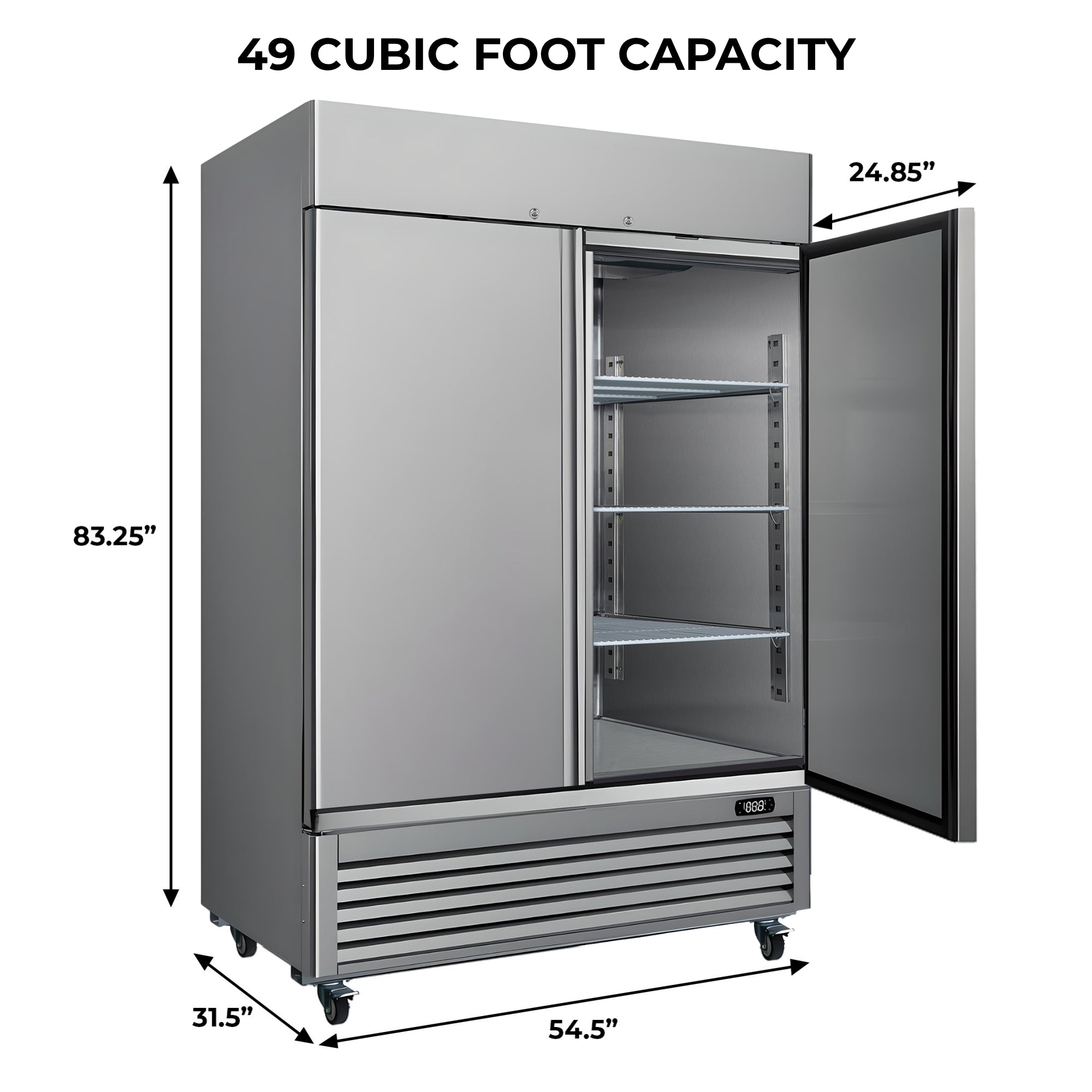 Kenmore Pro 49 cu ft freezer lock detail