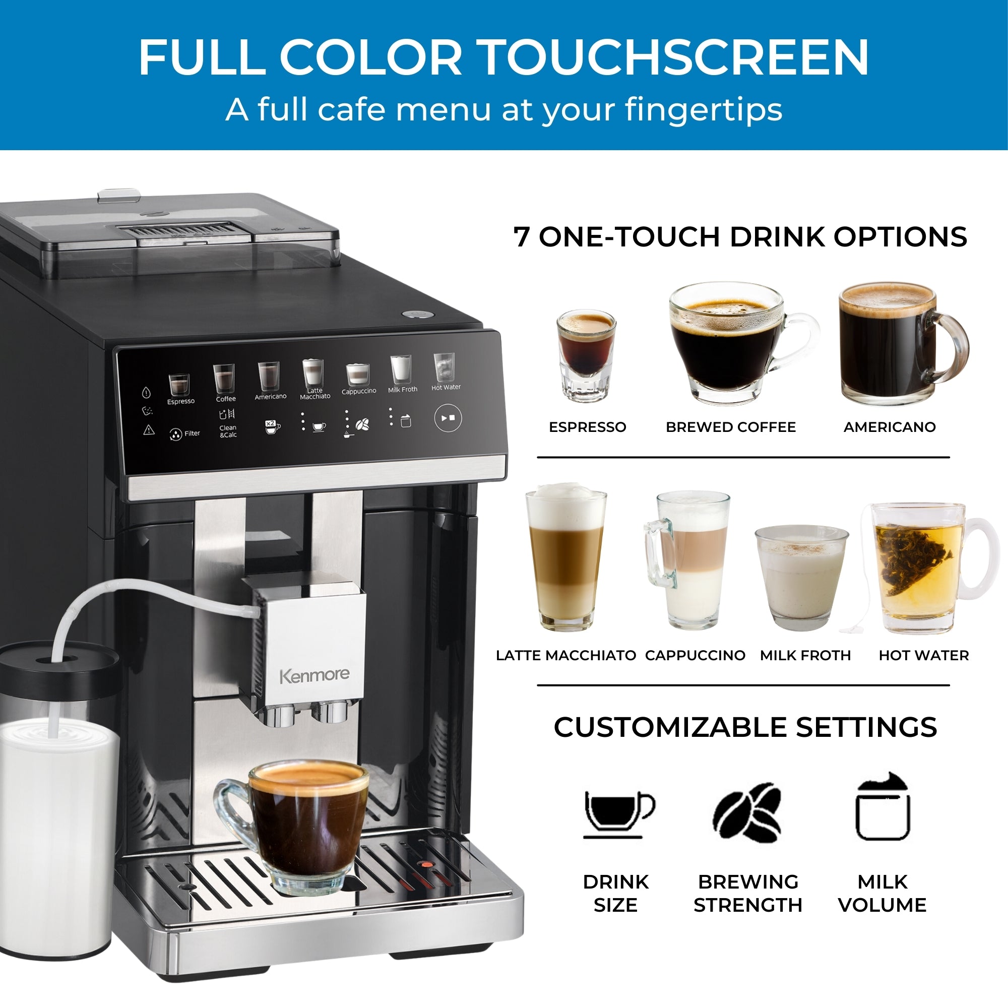 Kenmore Super Automatic Espresso Coffee Machine - Thumbnail 5