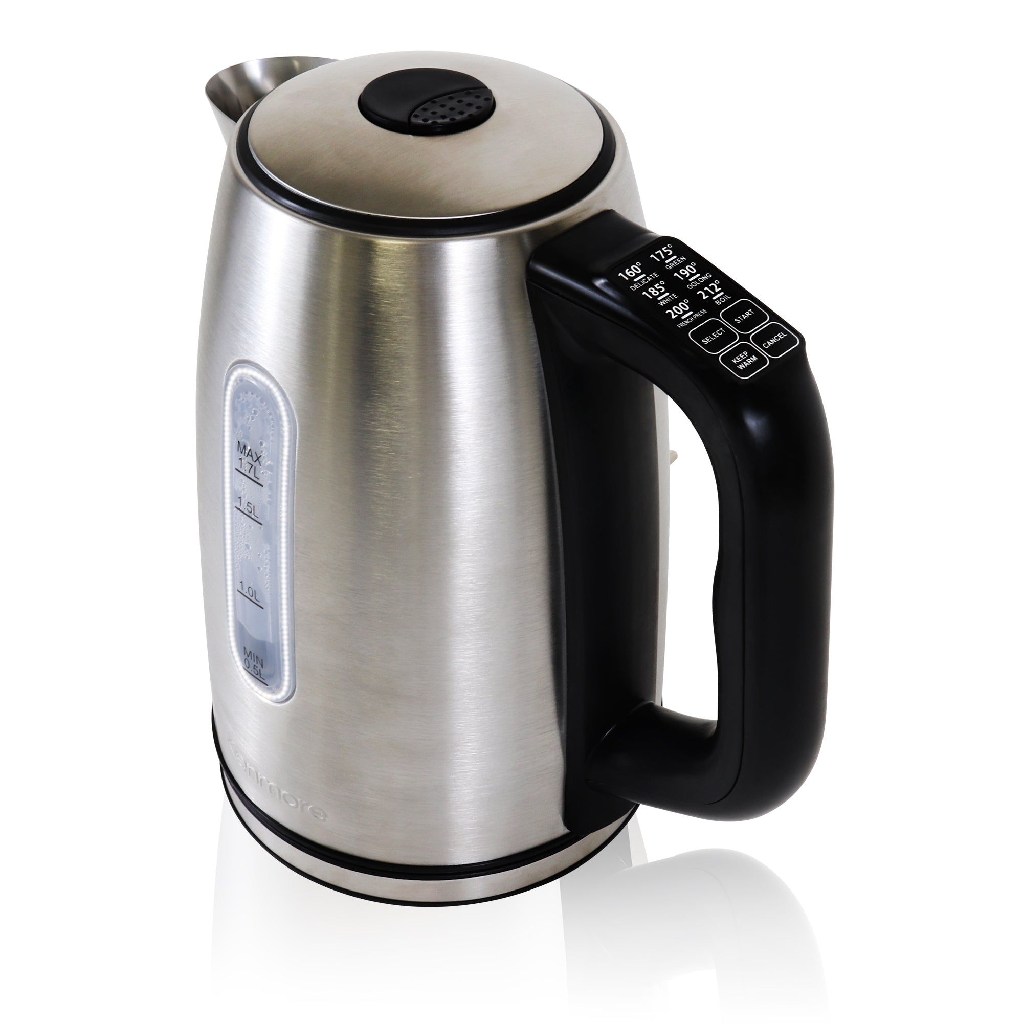 Kenmore cordless kettle on a white background