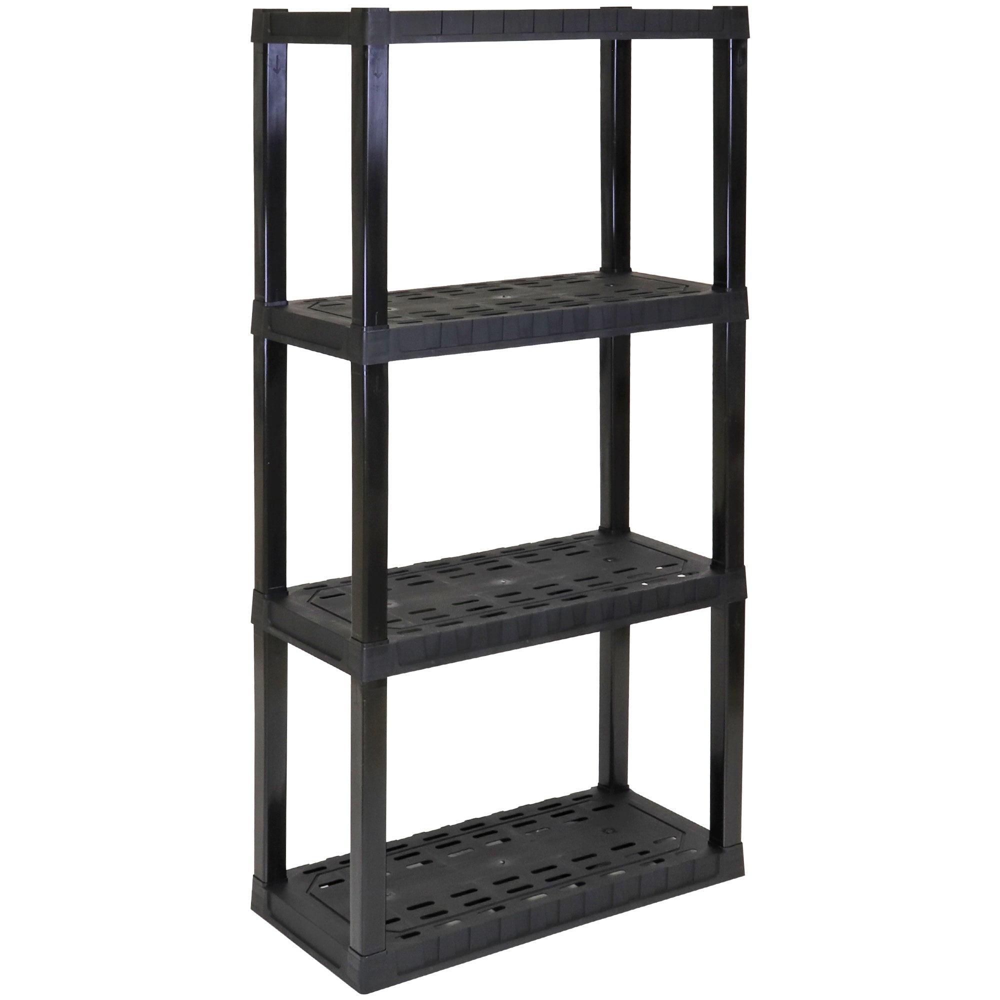 Oskar 4-tier shelf unit on a white background