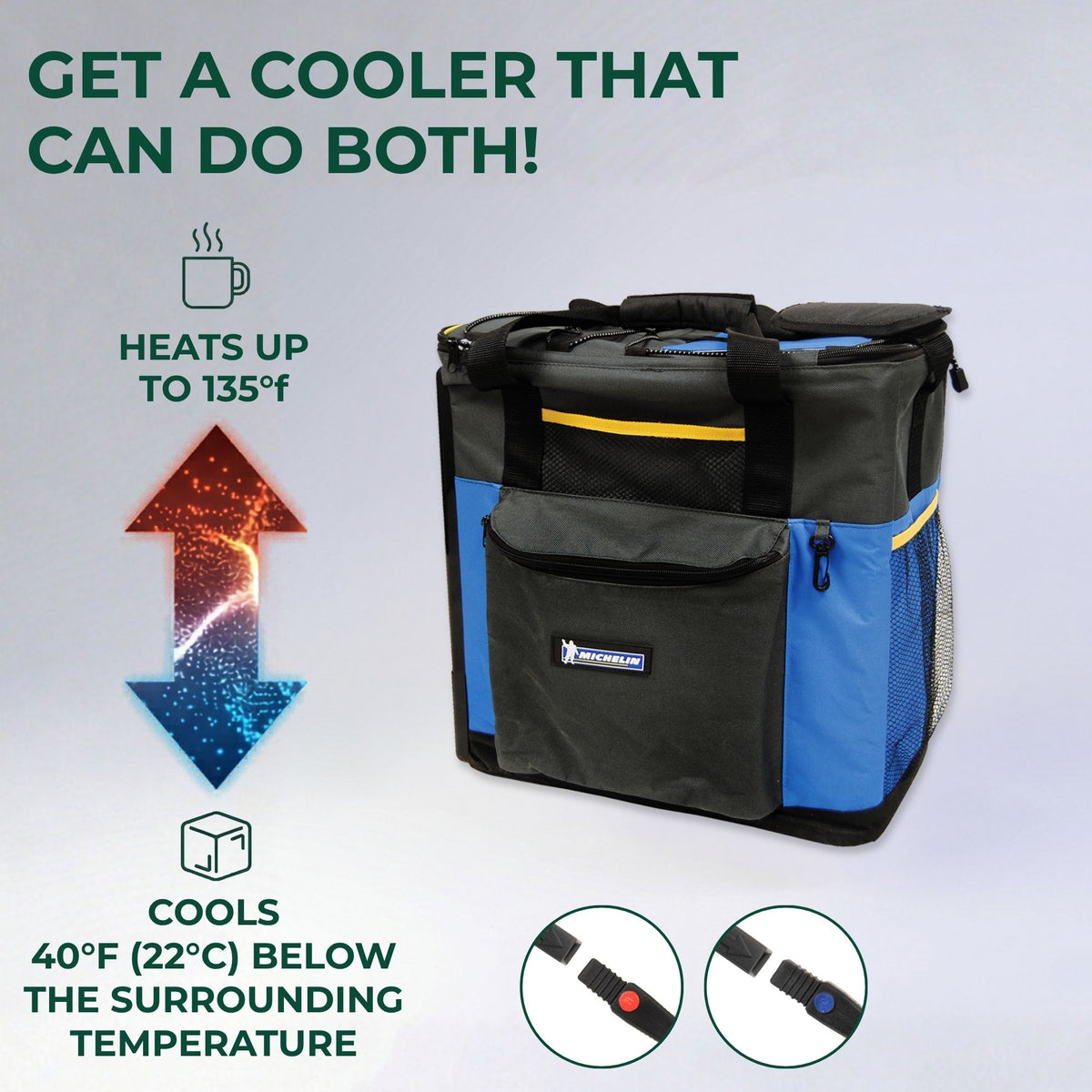 Michelin Thermoelectric Iceless 12V Cooler Warmer 14 L (15 qt)