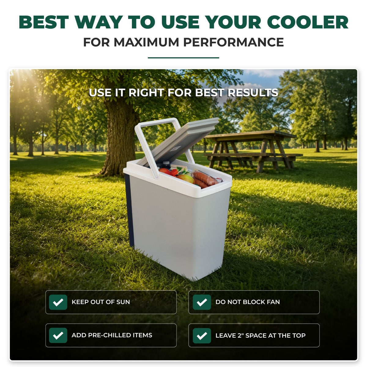Koolatron 12V Electric Cooler/Warmer 17L (18 qt), Slim Design, Gray