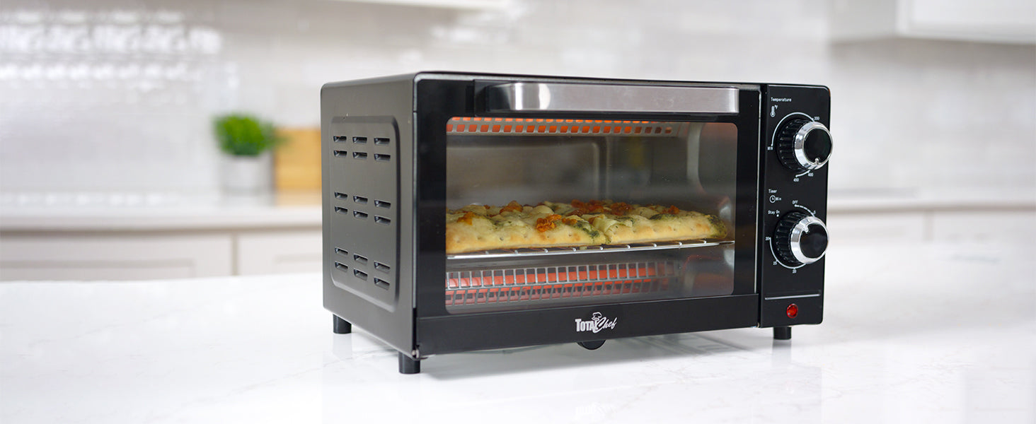 Total Chef 4-Slice Toaster Oven 1000 Watts