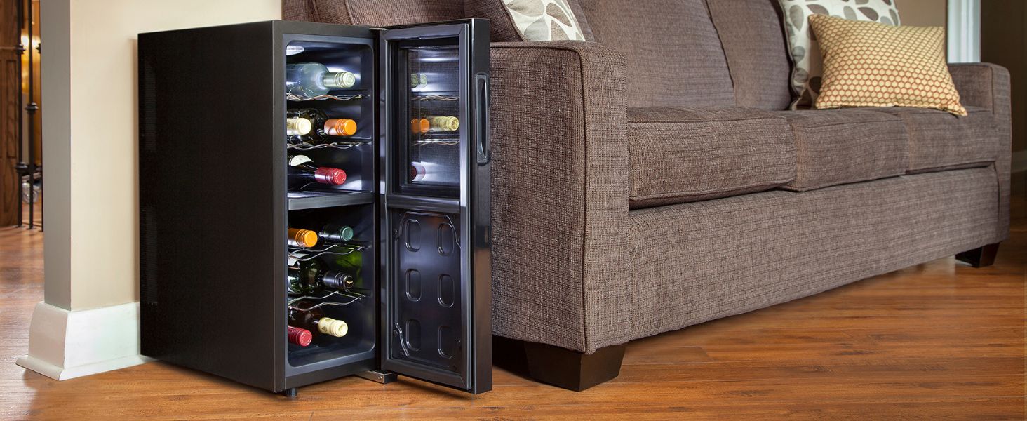 Koolatron Dual Zone Wine Fridge Wine Cooler| 12 Bottle