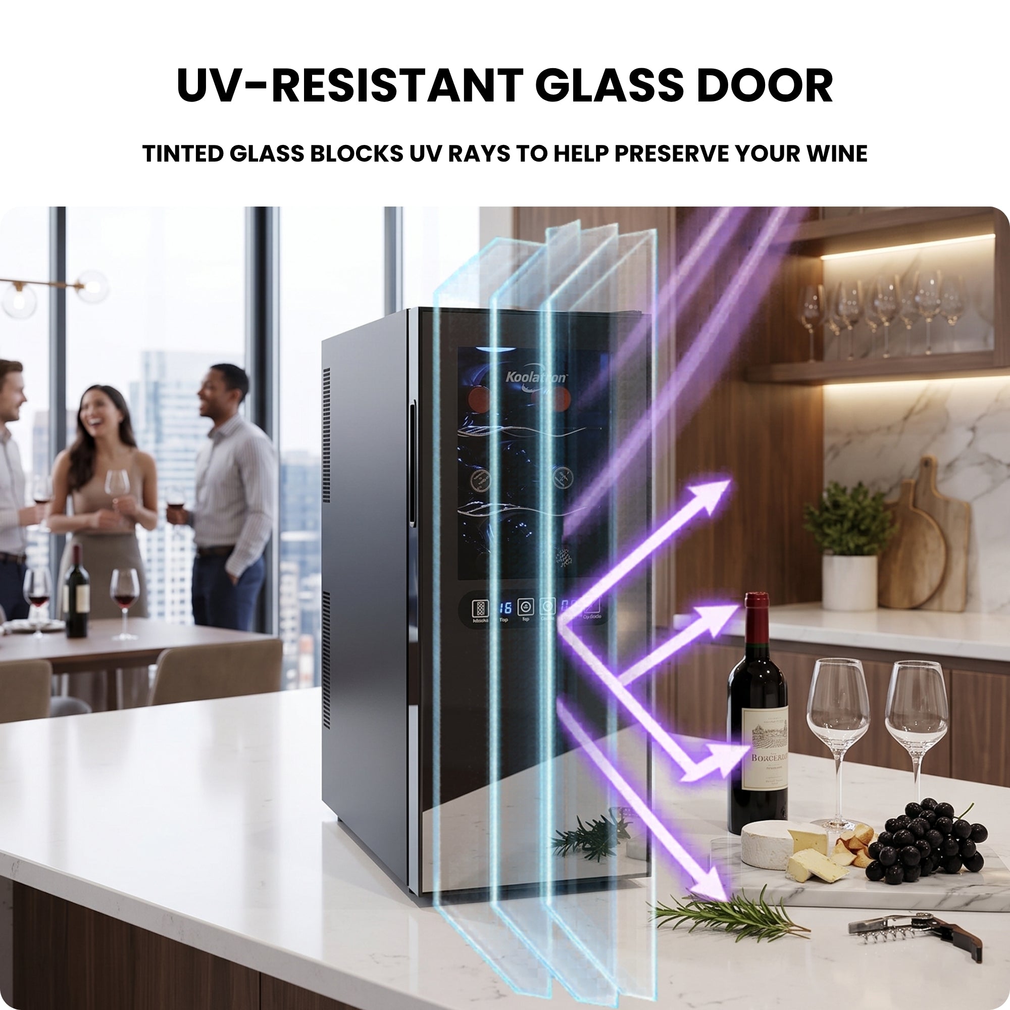 Kenmore 12 Bottle Dual Zone Wine Cooler, Black, Thermoelectric Freestanding Wine Fridge, 1.2 cu. ft. (33L), Wine Cellar for Red, White, Sparkling Wine