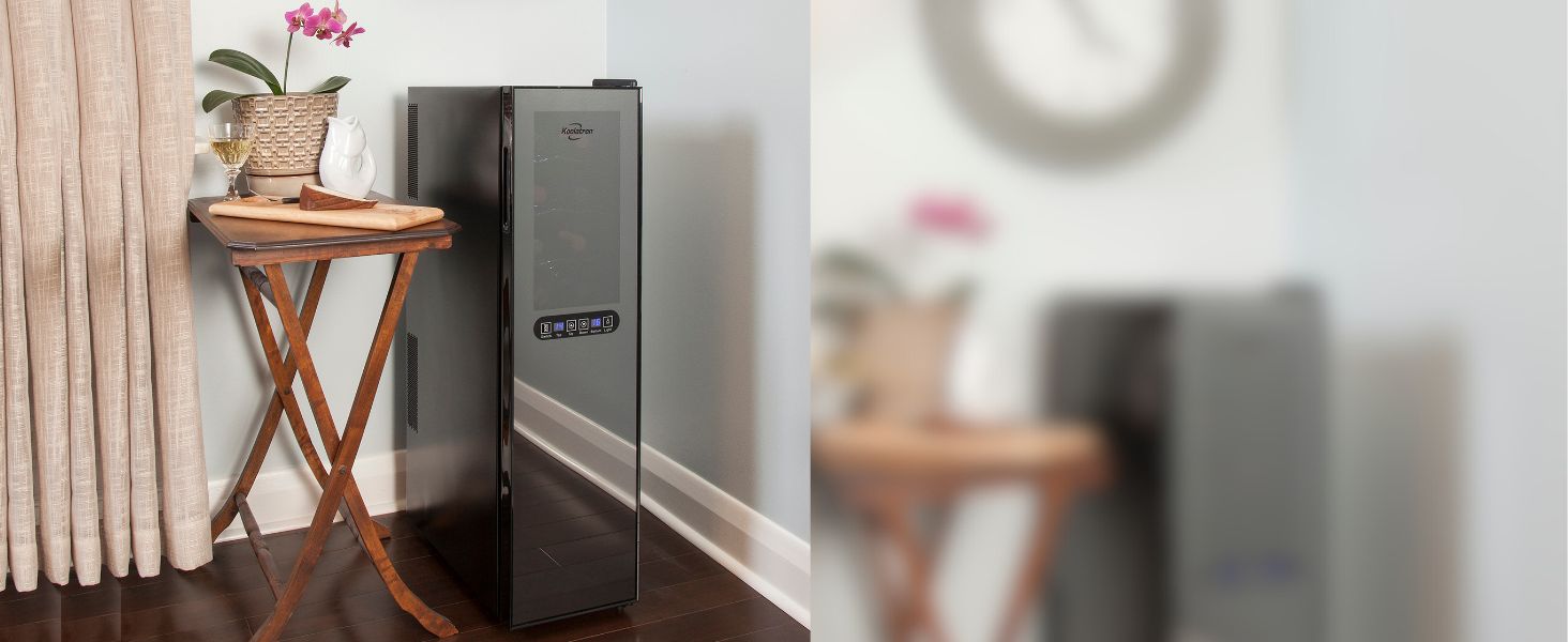 Koolatron Slim Dual Zone Wine Cooler | Wine Fridge | 18 Bottle