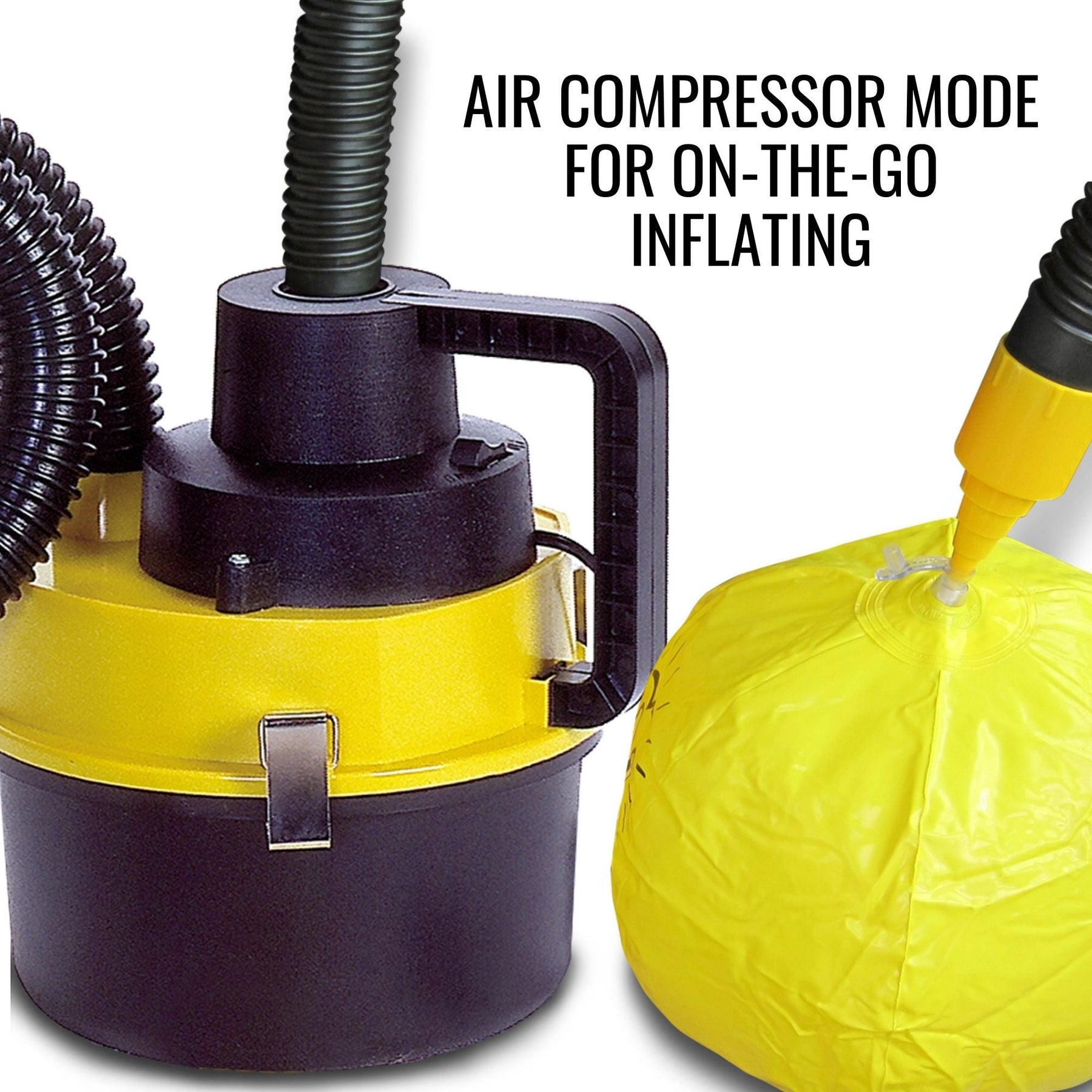 Koolatron Portable Wet/Dry Canister Vacuum + Inflator | 12V
