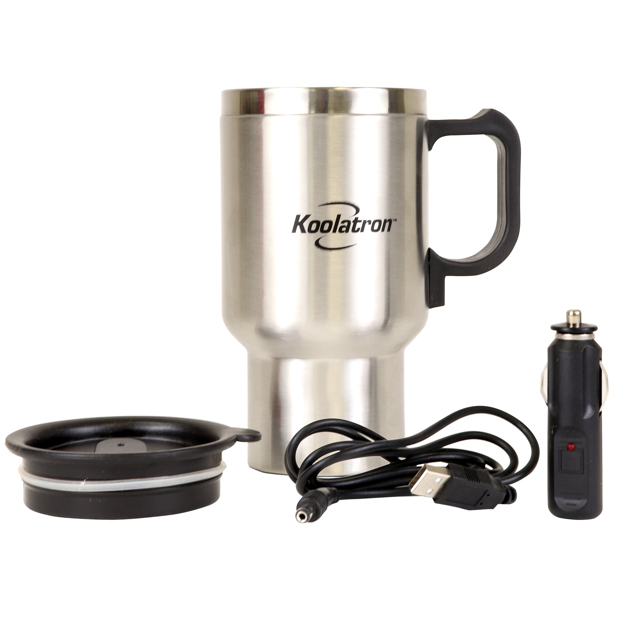 Koolatron 12V Heated Vacuum Flask, 1L Thermos Bottle