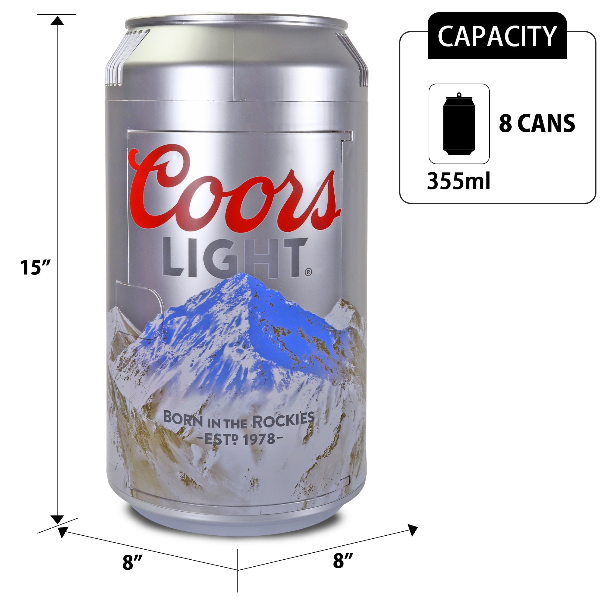 Coors Light Ice Chest Beverage Cooler with Bottle Opener, 51L (54 qt), 85  Can Steel-Belted Portable Cooler, White and Black, for Camping, Beach, RV