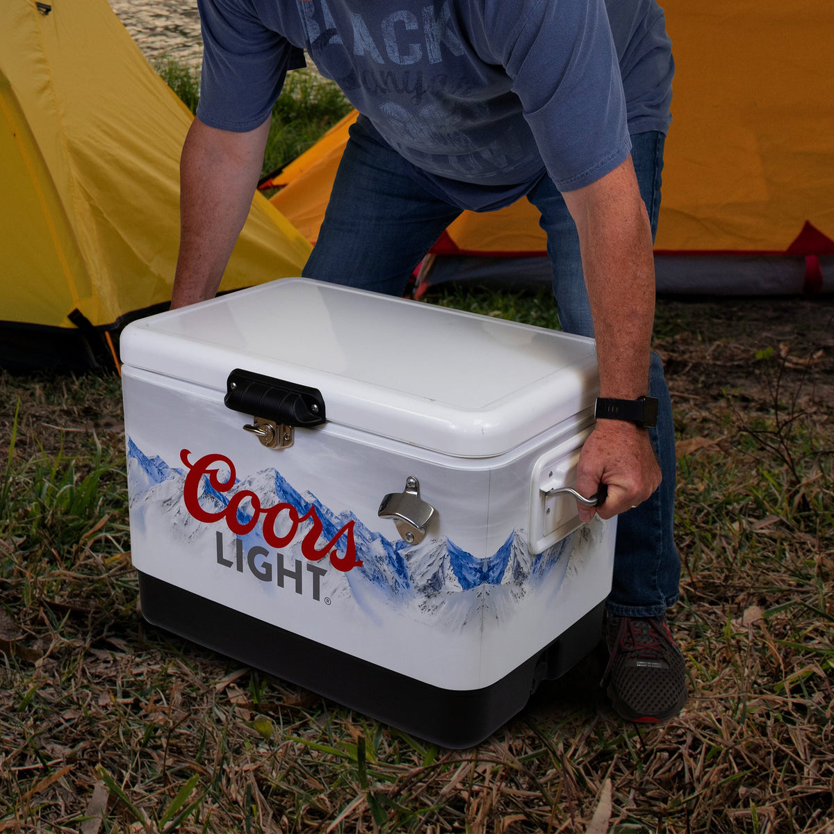 Coors Light Ice Chest Cooler with Bottle Opener 51L (54 qt)