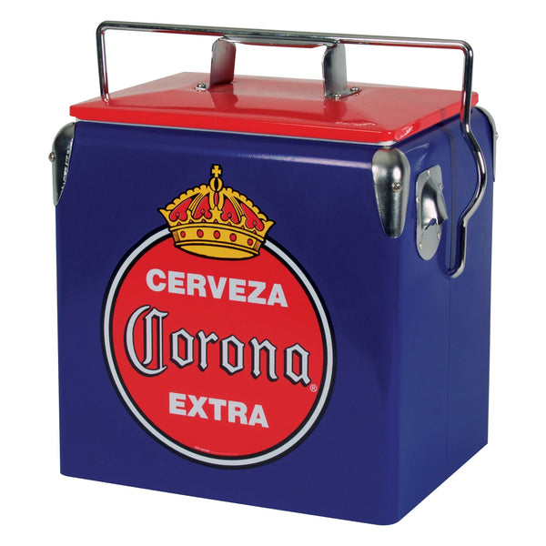 Corona Retro Ice Chest Cooler with Bottle Opener 13L (14 qt)