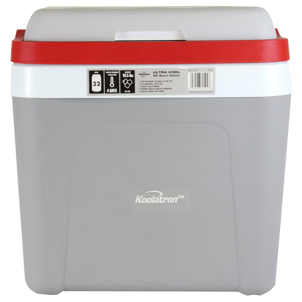 Product shot of Koolatron 25L ice chest on a white background