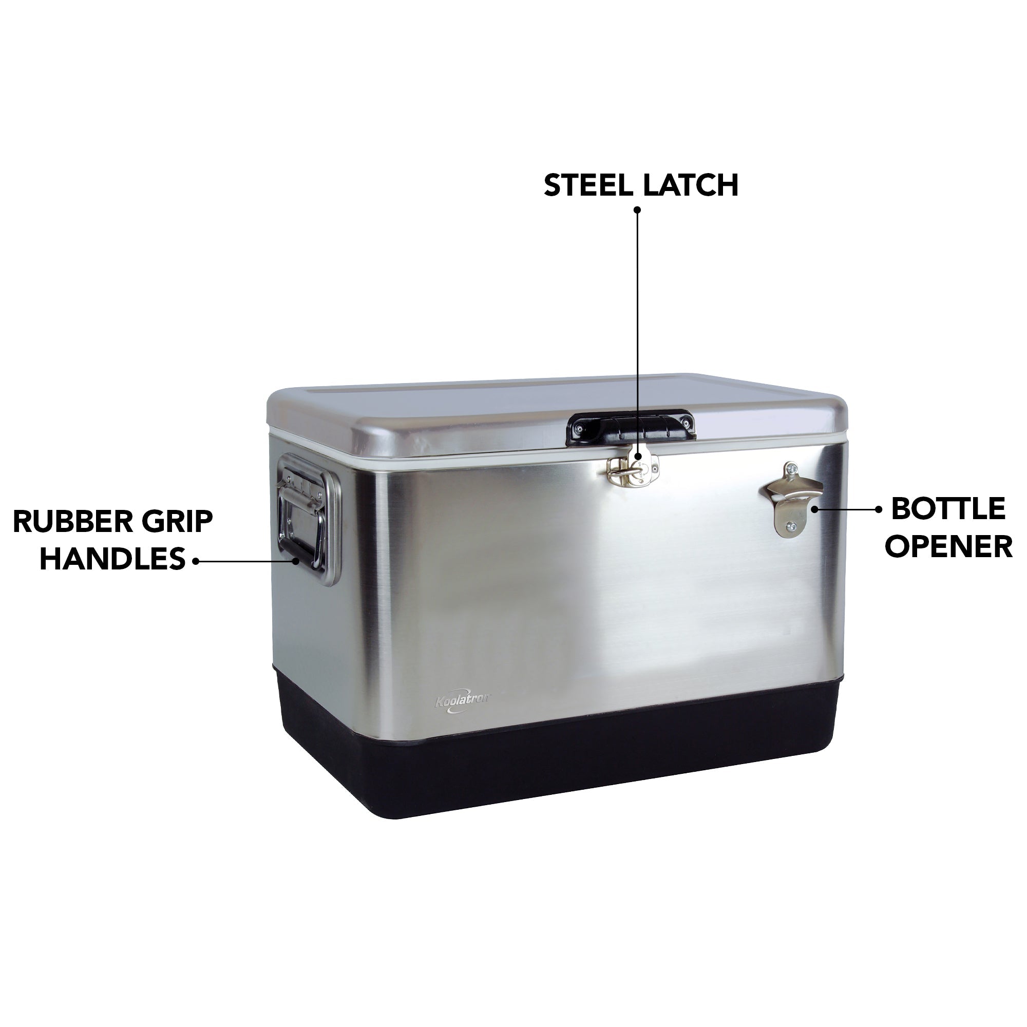 Stylish Stainless Steel Beer Bottle Cooler with Opener