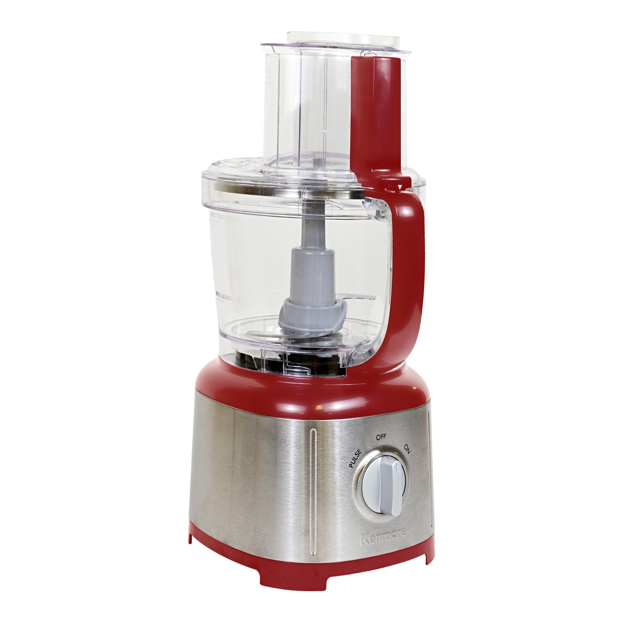 Product shot of Kenmore 11 cup food processor and vegetable chopper on a white background