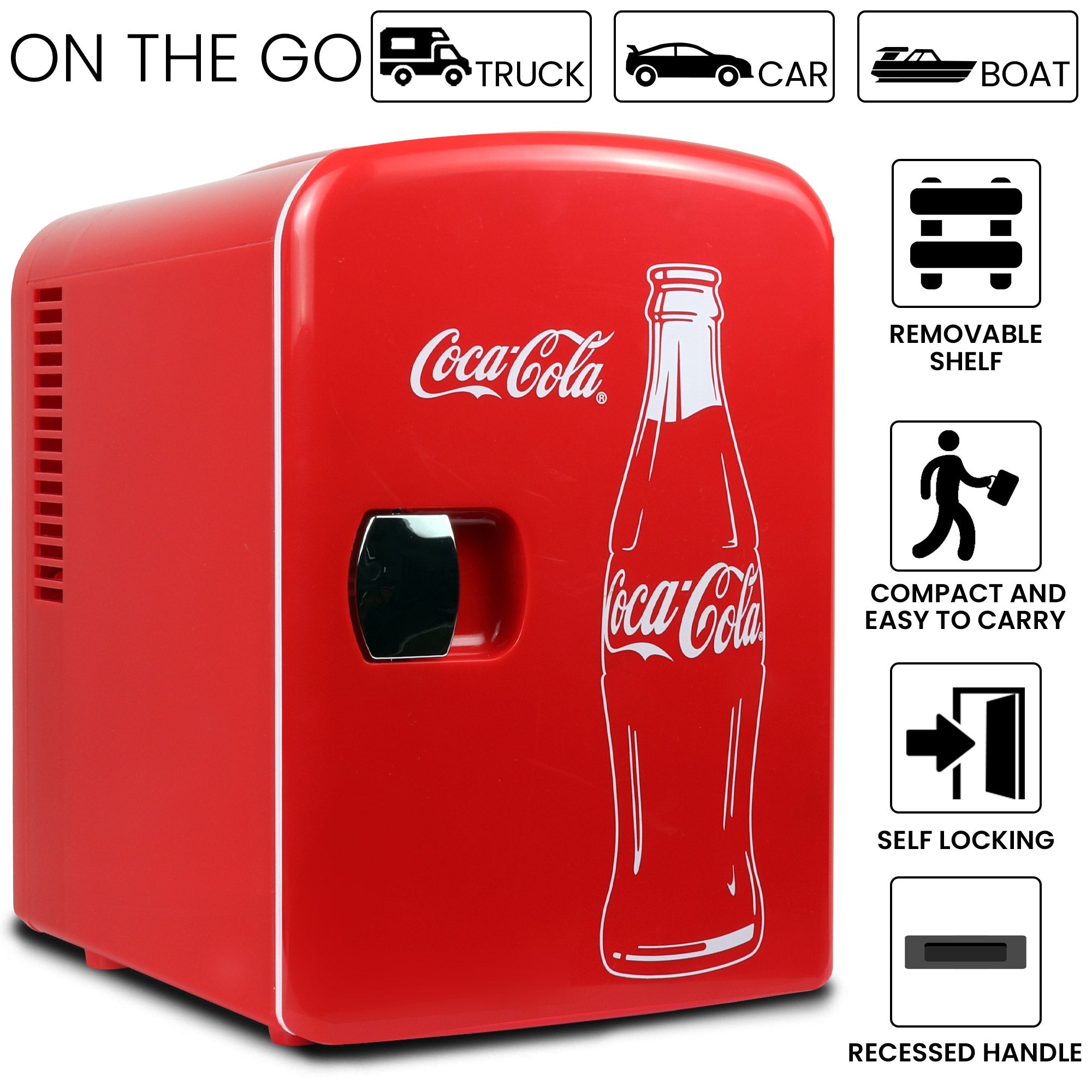 Coca-Cola 冷蔵庫 赤 コカ・コーラ レトロ 冷蔵庫 - メルカリ