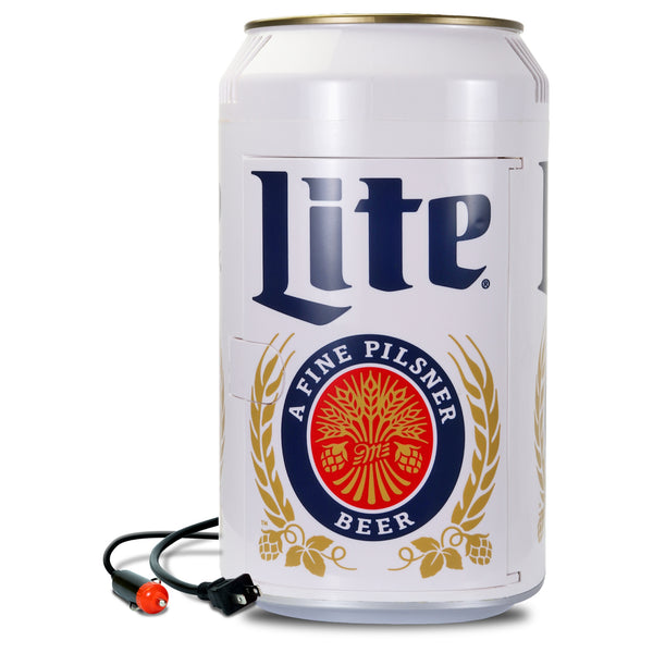 Miller Portable Mini Fridge | 8 Can | Beer Can Shaped