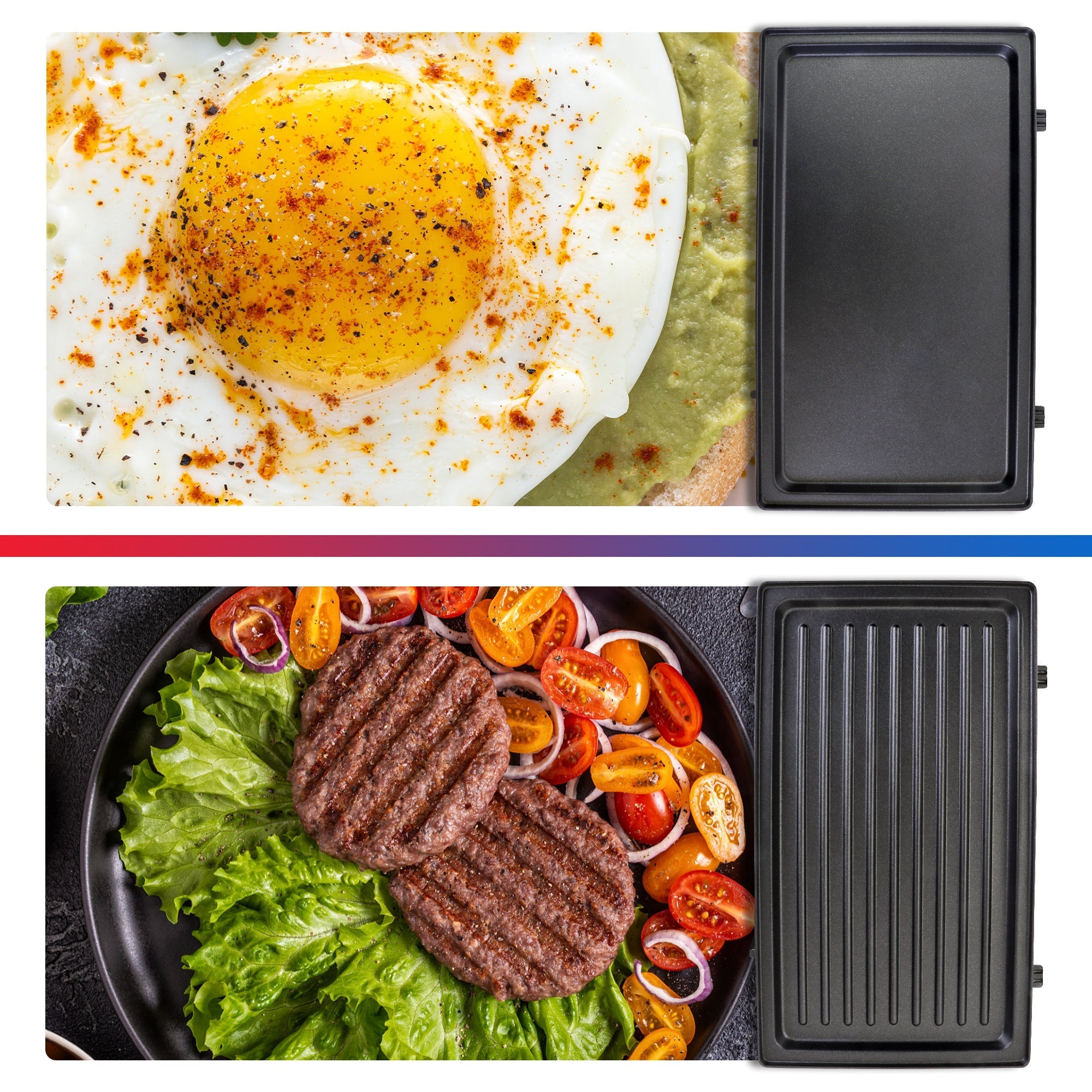 4-Slice Cast Iron Steak Electric Pressing Press Panini Grill Griddle -  China Electric Sandwich Maker and Electric Press Grill price