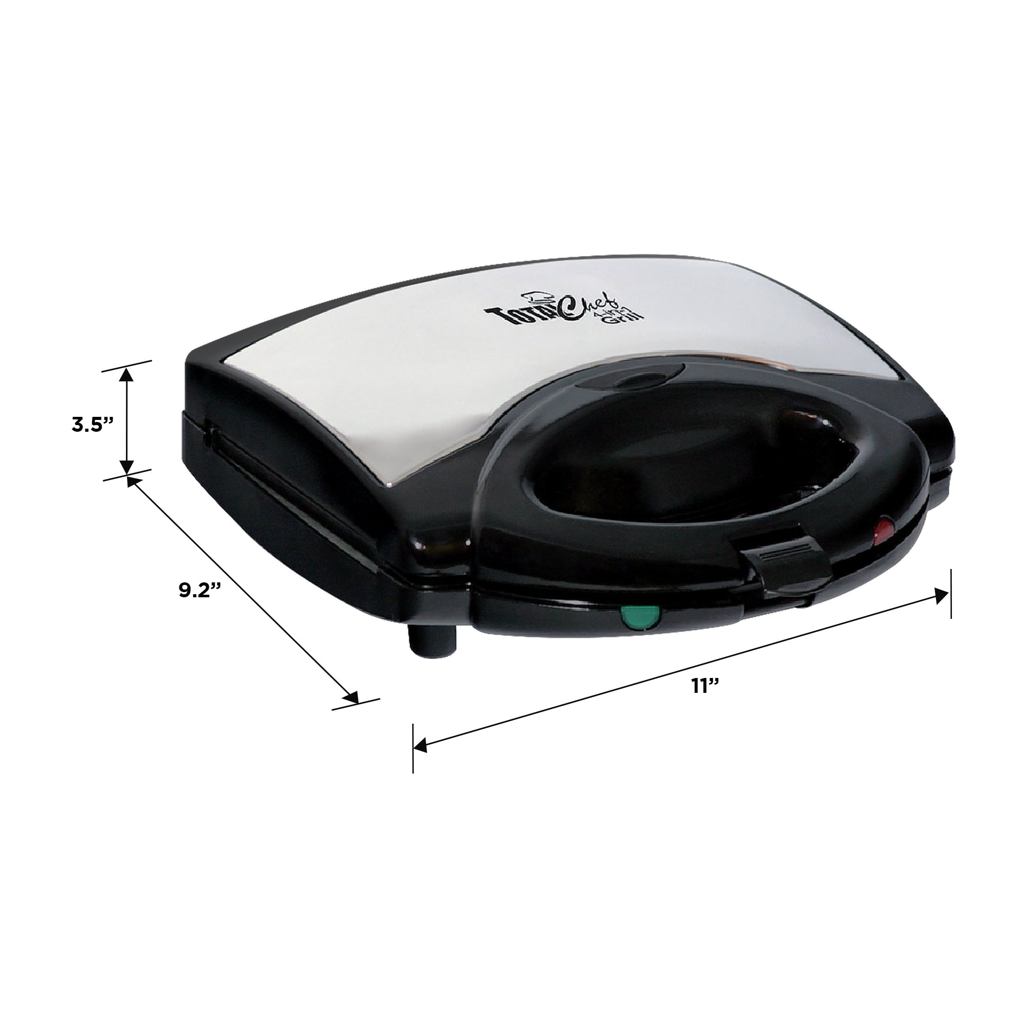 Better Chef Non-Stick Sandwich Maker Grill, White