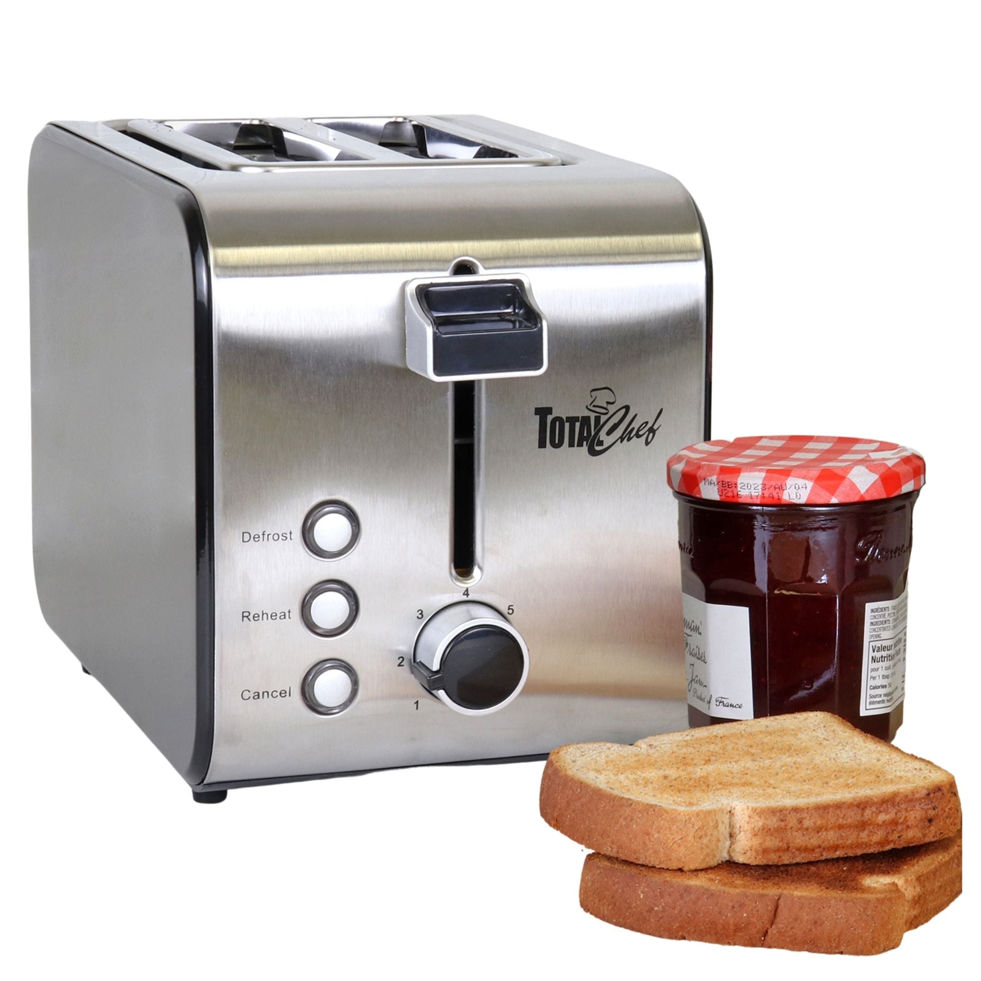 Toast Chef Total Chef 2-Slice Stainless Steel Toaster