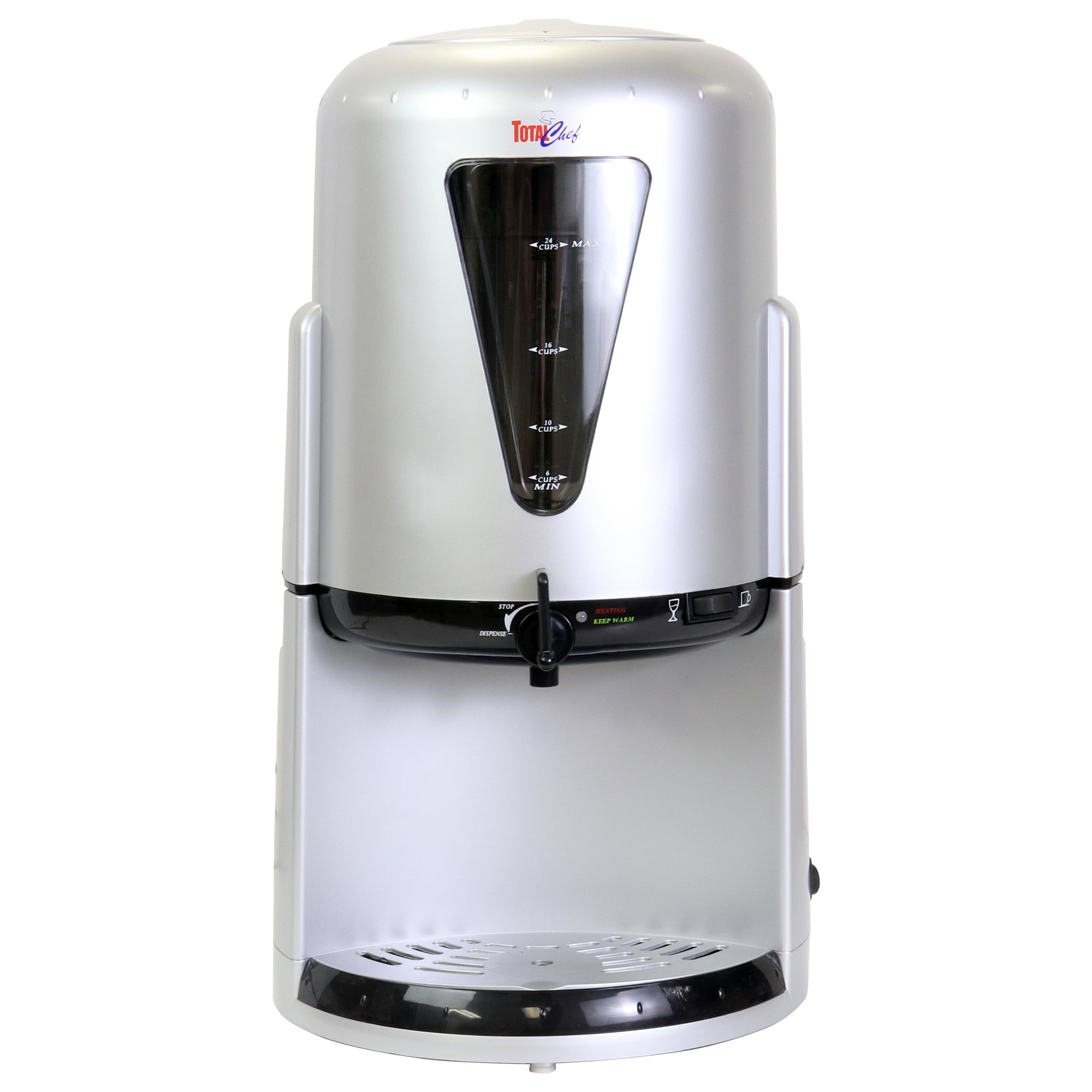 Product shot of Total Chef 24-cup coffee urn on a white background