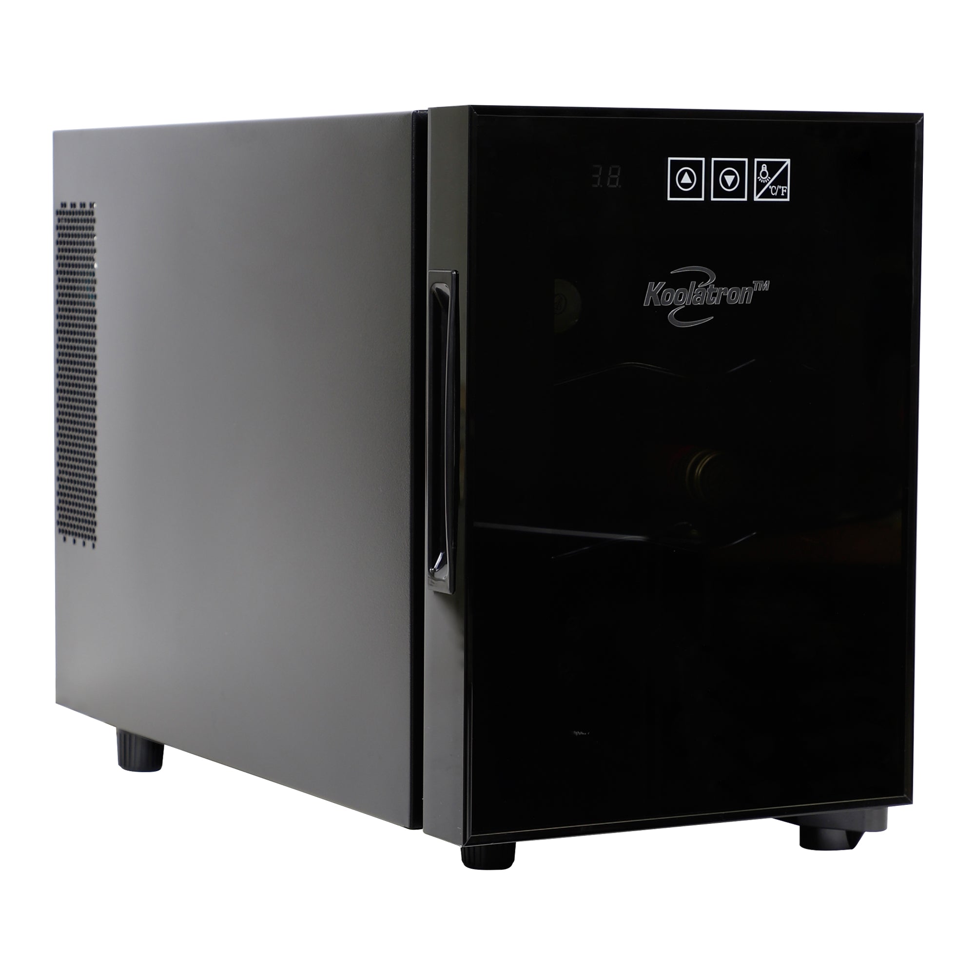 Koolatron Compact Fridge with Freezer, Black