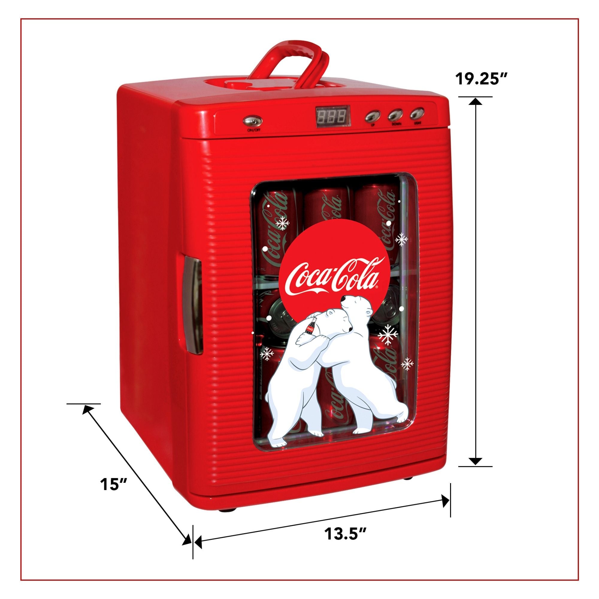 Coca Cola Polar Bear Mini Fridge Cooler Warmer 25L Red